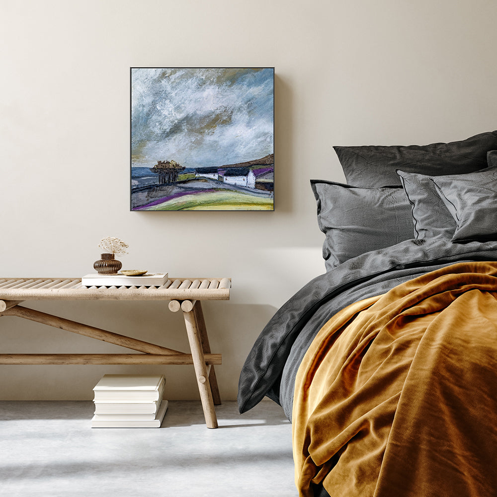 wall-art-print-canvas-poster-framed-Seaview Cottage-by-Louise O'Hara-Gioia Wall Art