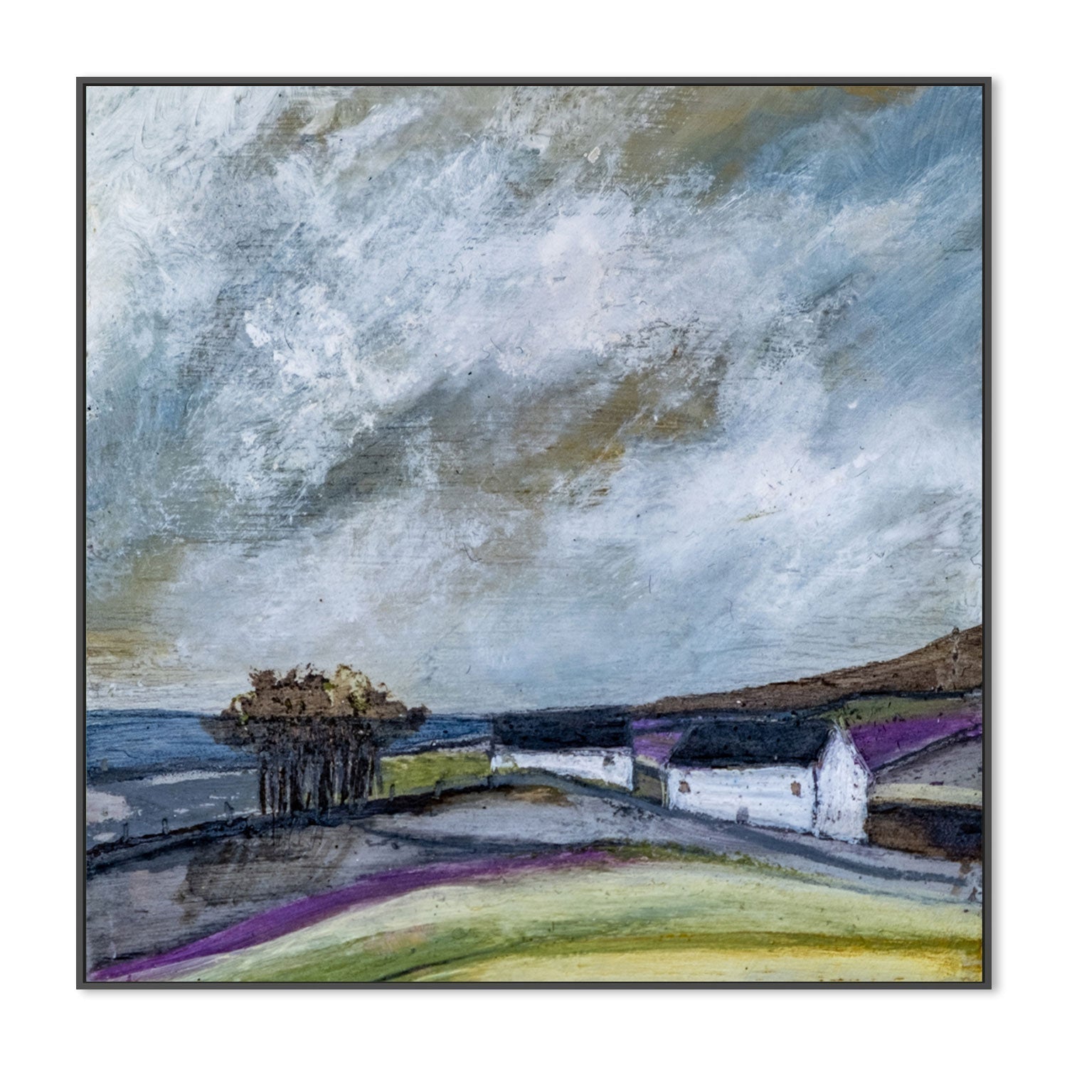 wall-art-print-canvas-poster-framed-Seaview Cottage-by-Louise O'Hara-Gioia Wall Art
