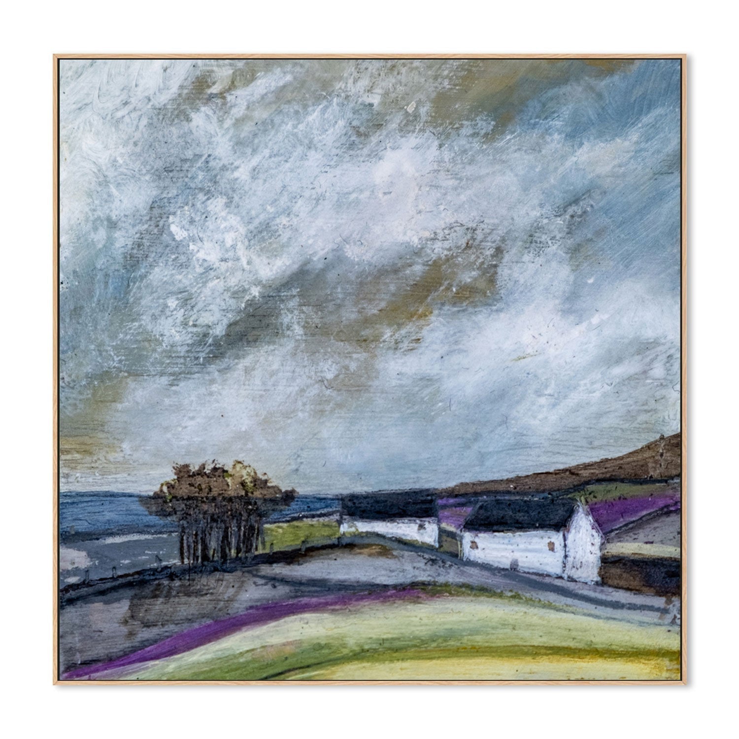 wall-art-print-canvas-poster-framed-Seaview Cottage-by-Louise O'Hara-Gioia Wall Art