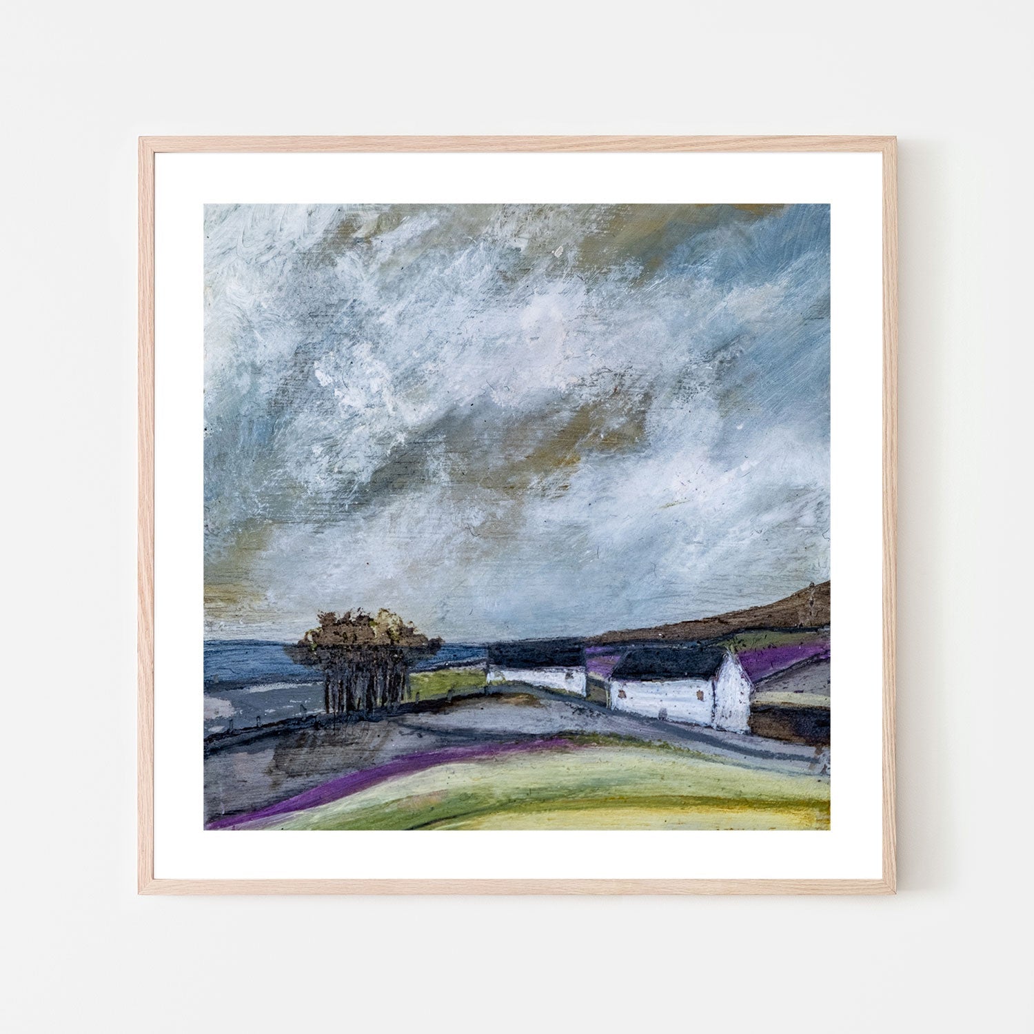 wall-art-print-canvas-poster-framed-Seaview Cottage-by-Louise O'Hara-Gioia Wall Art