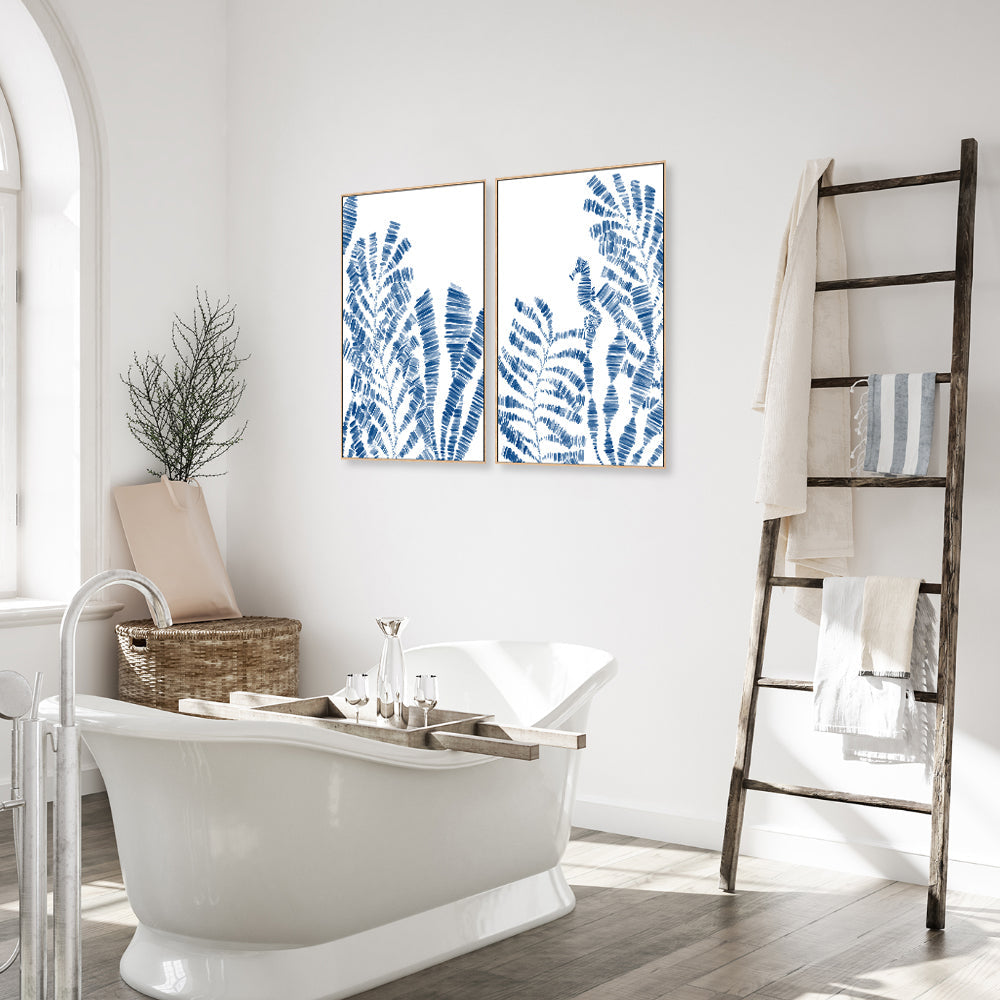 wall-art-print-canvas-poster-framed-Seaweed Mantle , Style A & B , Set Of 2 , By Jetty Home-2