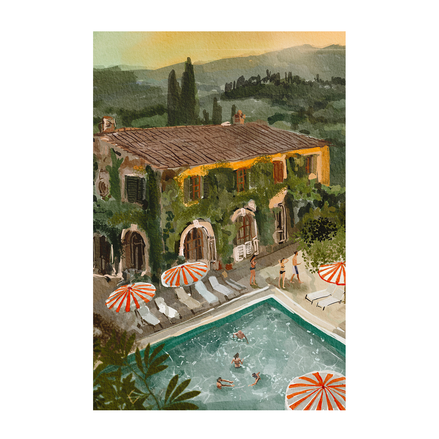 wall-art-print-canvas-poster-framed-Secret Villa , By Ekaterina Zagorska-1