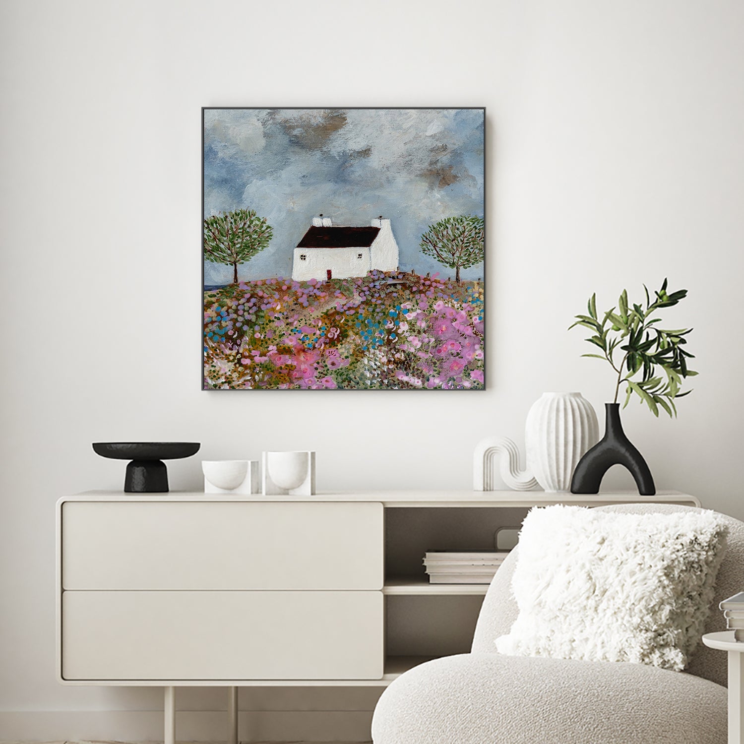 wall-art-print-canvas-poster-framed-Secrets Of A Summer Meadow , By Louise O'Hara-2