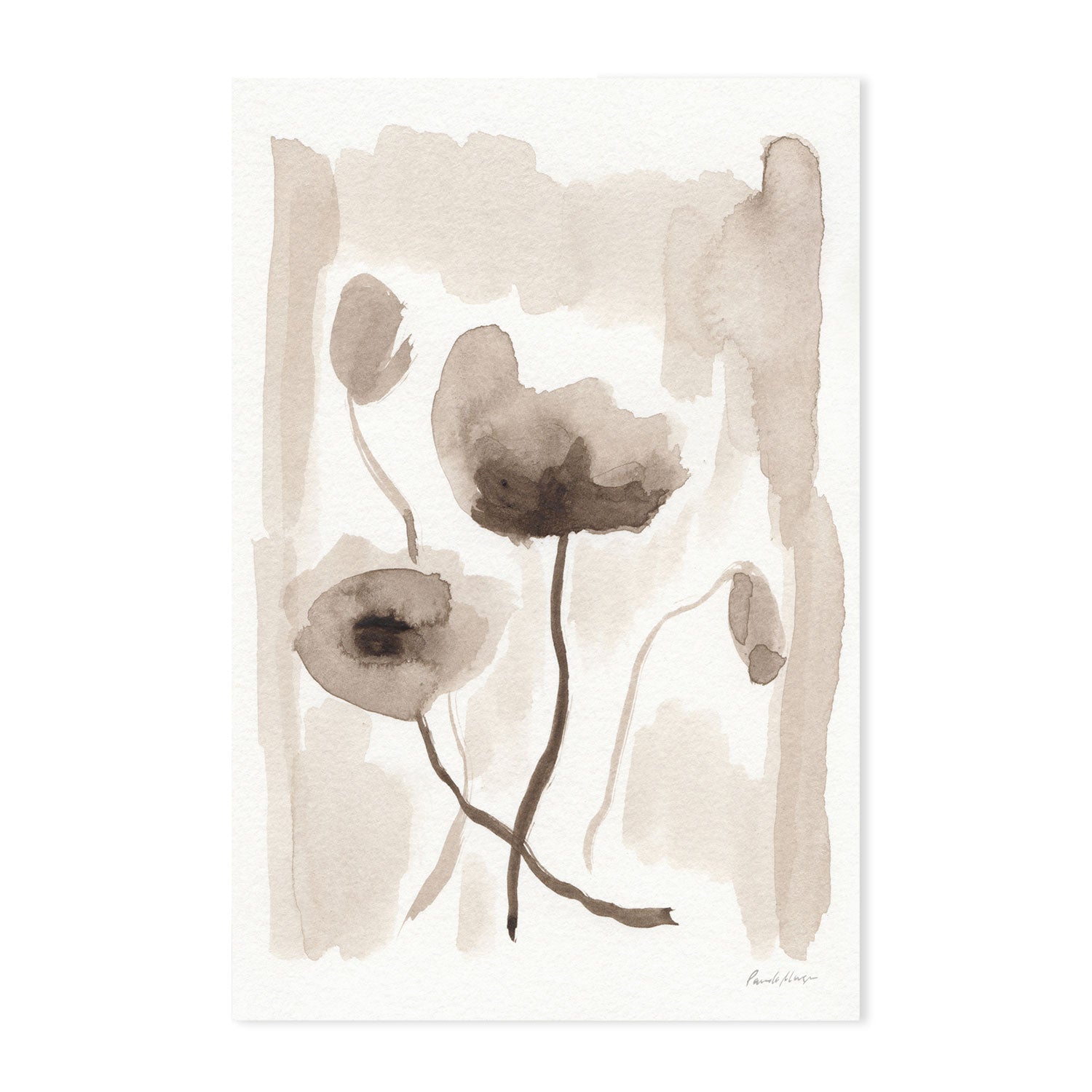 wall-art-print-canvas-poster-framed-Sepia Florals, Style A , By Pamela Munger-GIOIA-WALL-ART