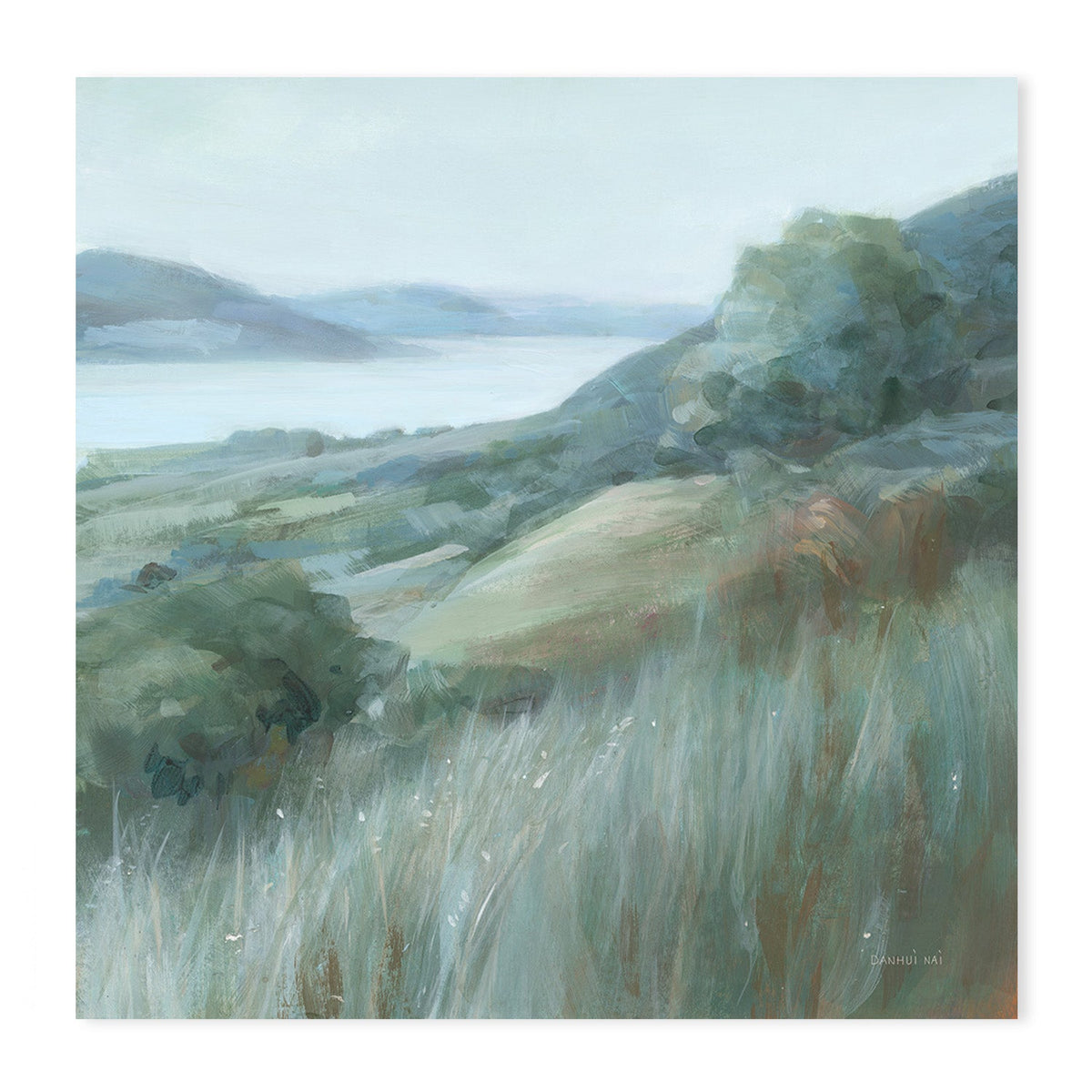 wall-art-print-canvas-poster-framed-Serene Landscape, Style A & B, Set Of 2 , By Danhui Nai-GIOIA-WALL-ART