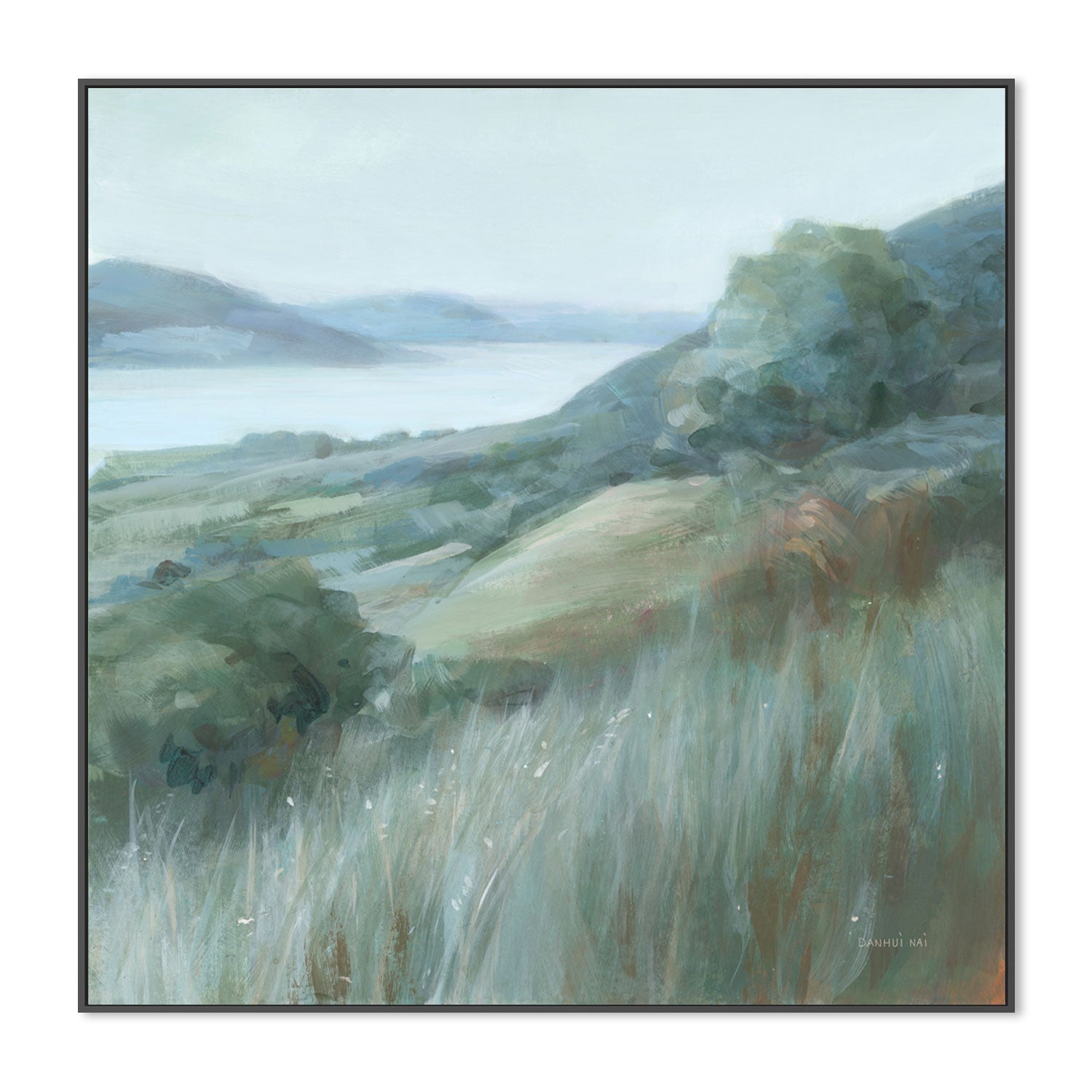 wall-art-print-canvas-poster-framed-Serene Landscape, Style B , By Danhui Nai-GIOIA-WALL-ART