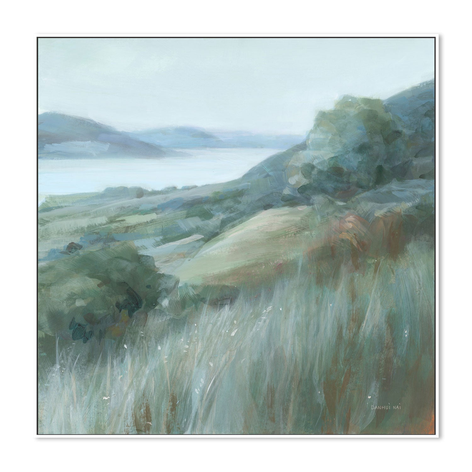wall-art-print-canvas-poster-framed-Serene Landscape, Style B , By Danhui Nai-GIOIA-WALL-ART