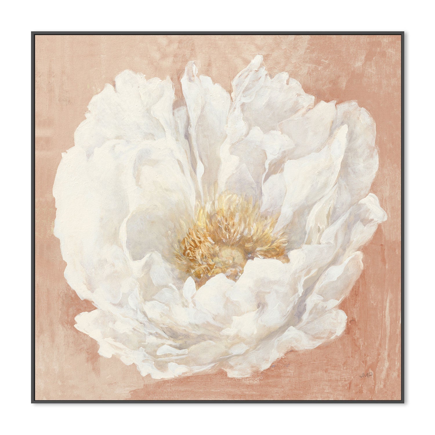 wall-art-print-canvas-poster-framed-Serene Peony Terracotta , By Julia Purinton , By Julia Purinton-3