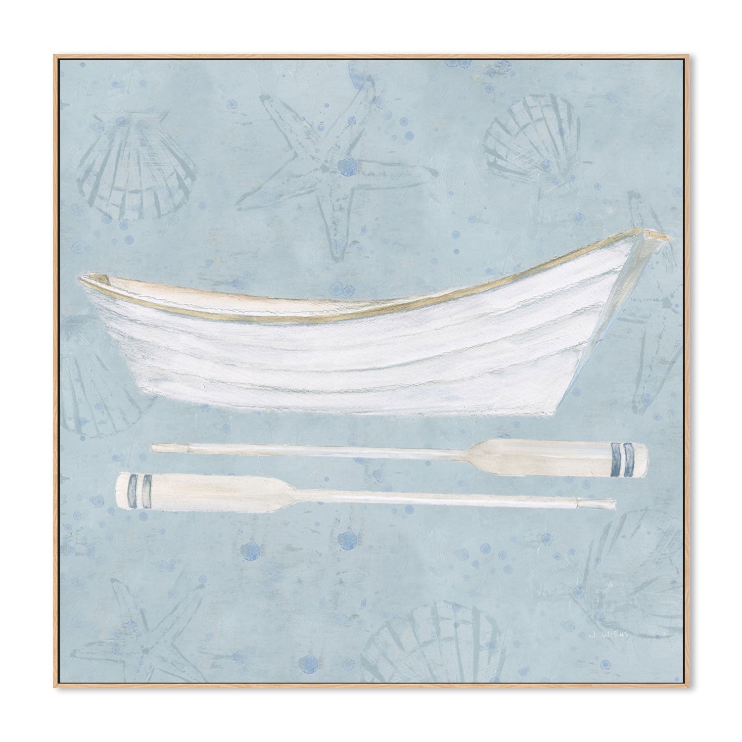 wall-art-print-canvas-poster-framed-Serene Seaside, Style A-by-James Wiens-Gioia Wall Art