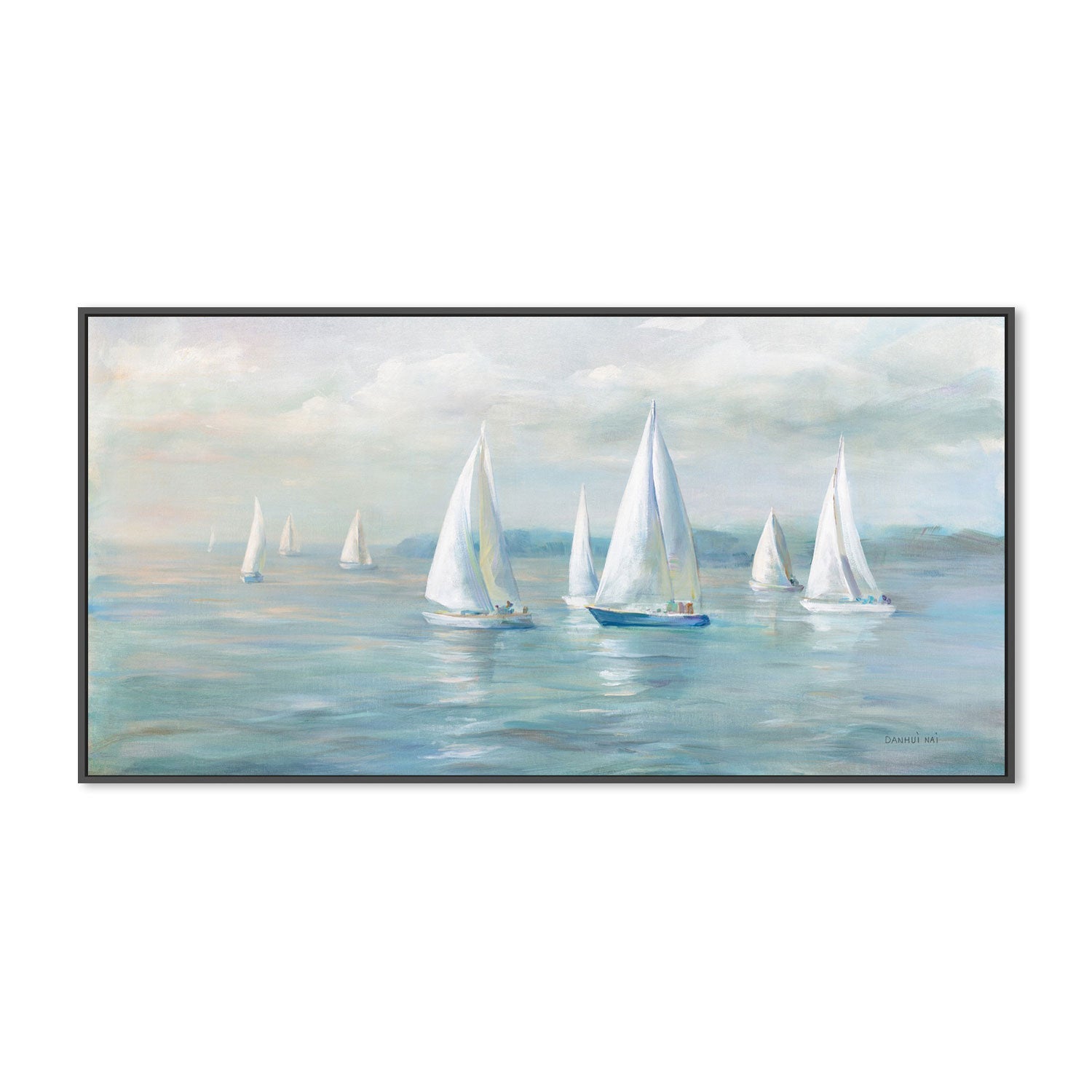 wall-art-print-canvas-poster-framed-Setting Sail-by-Danhui Nai-Gioia Wall Art