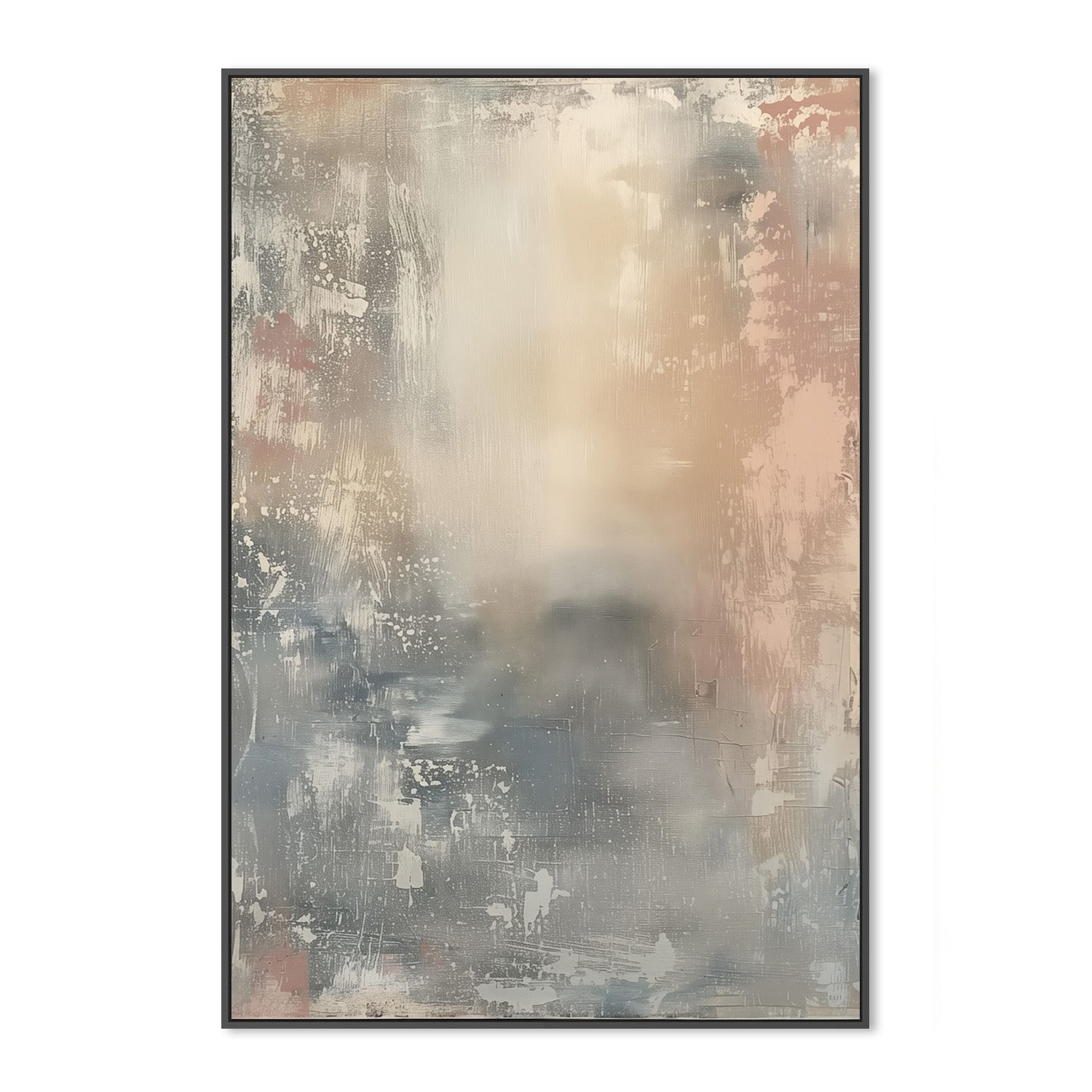 wall-art-print-canvas-poster-framed-Shabby Blue, Style B-3