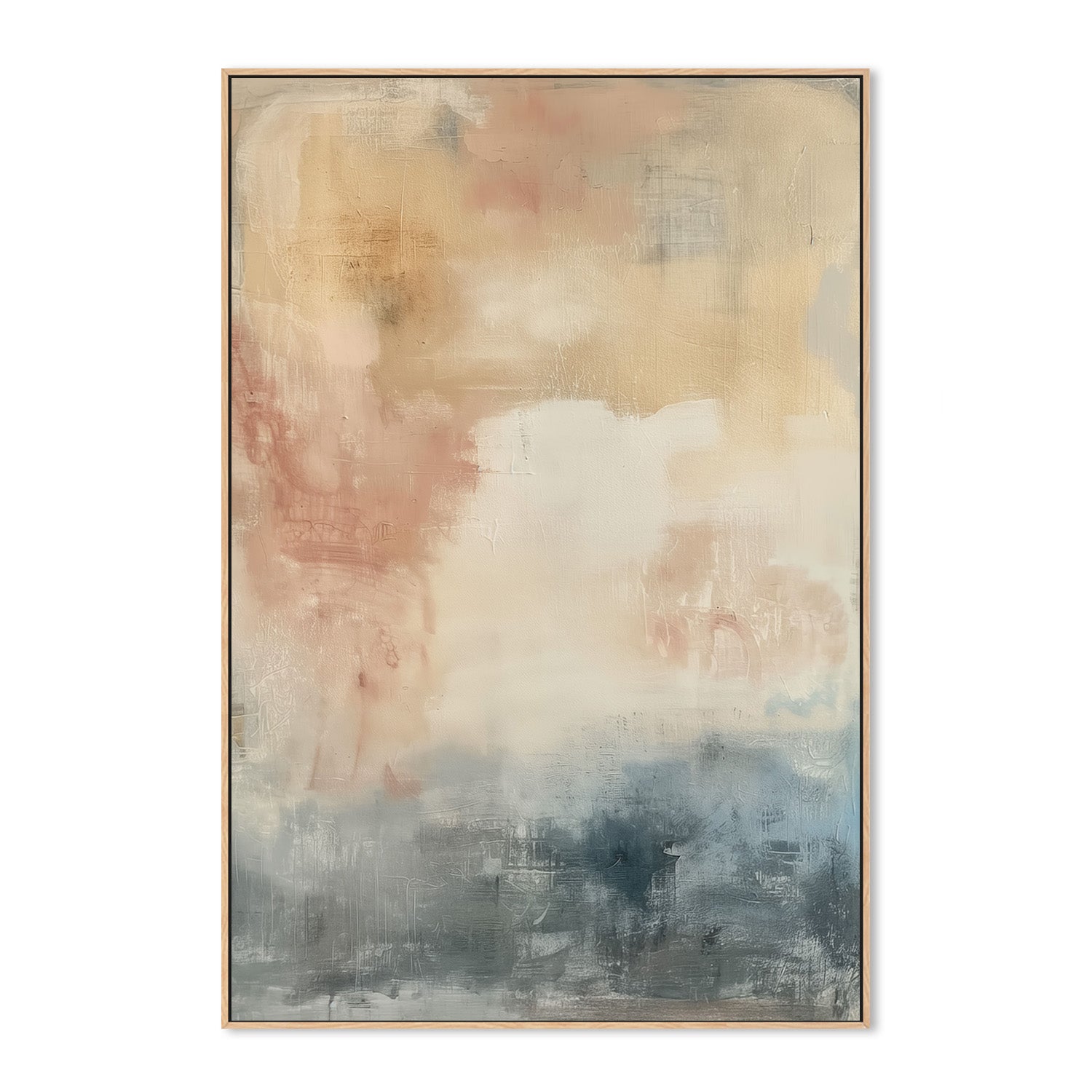 wall-art-print-canvas-poster-framed-Shabby Blue, Style C-4