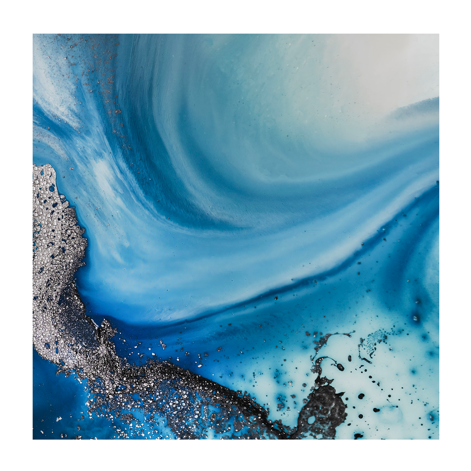 wall-art-print-canvas-poster-framed-Shallow Seas Square, Style B , By Petra Meikle-1