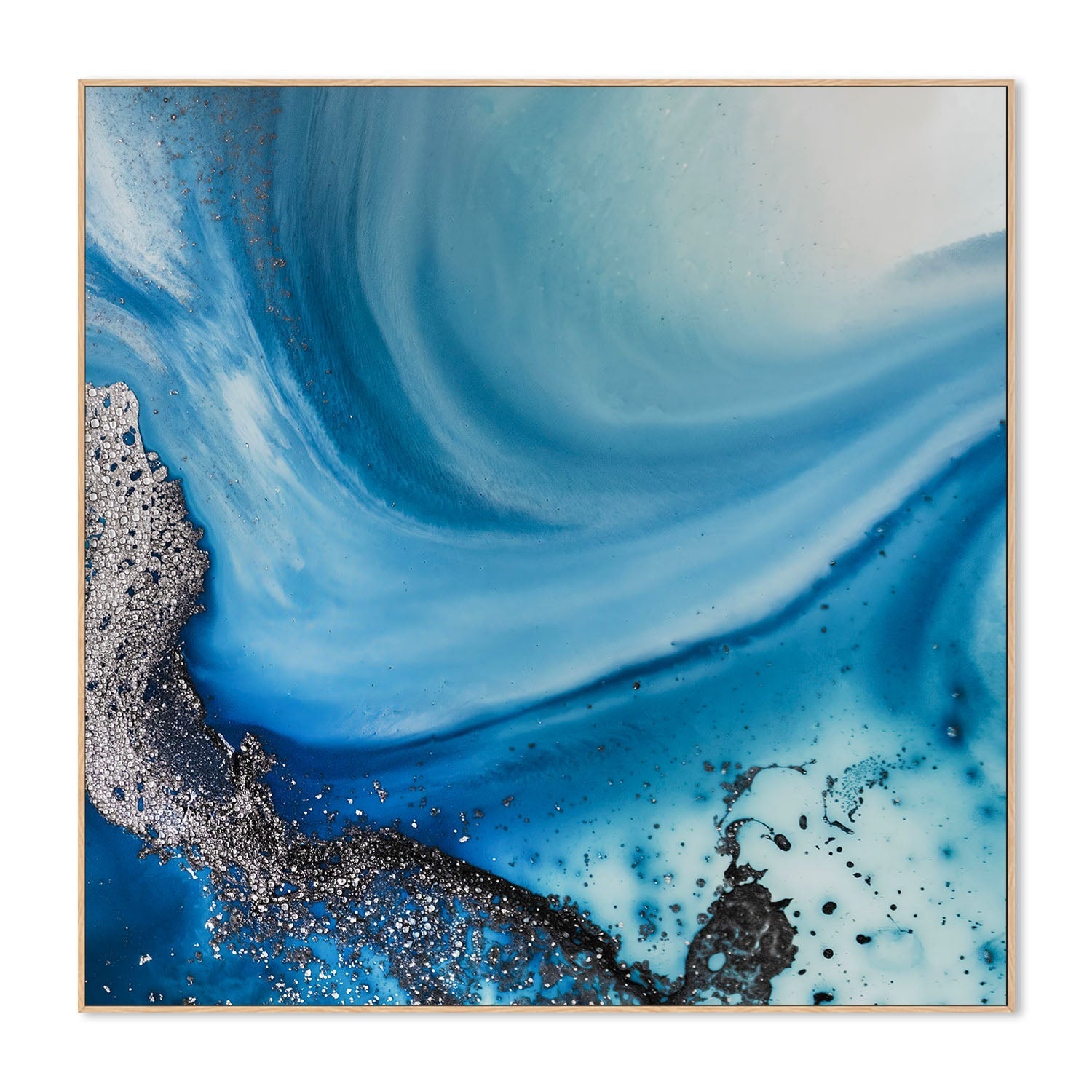 wall-art-print-canvas-poster-framed-Shallow Seas Square, Style B , By Petra Meikle-4