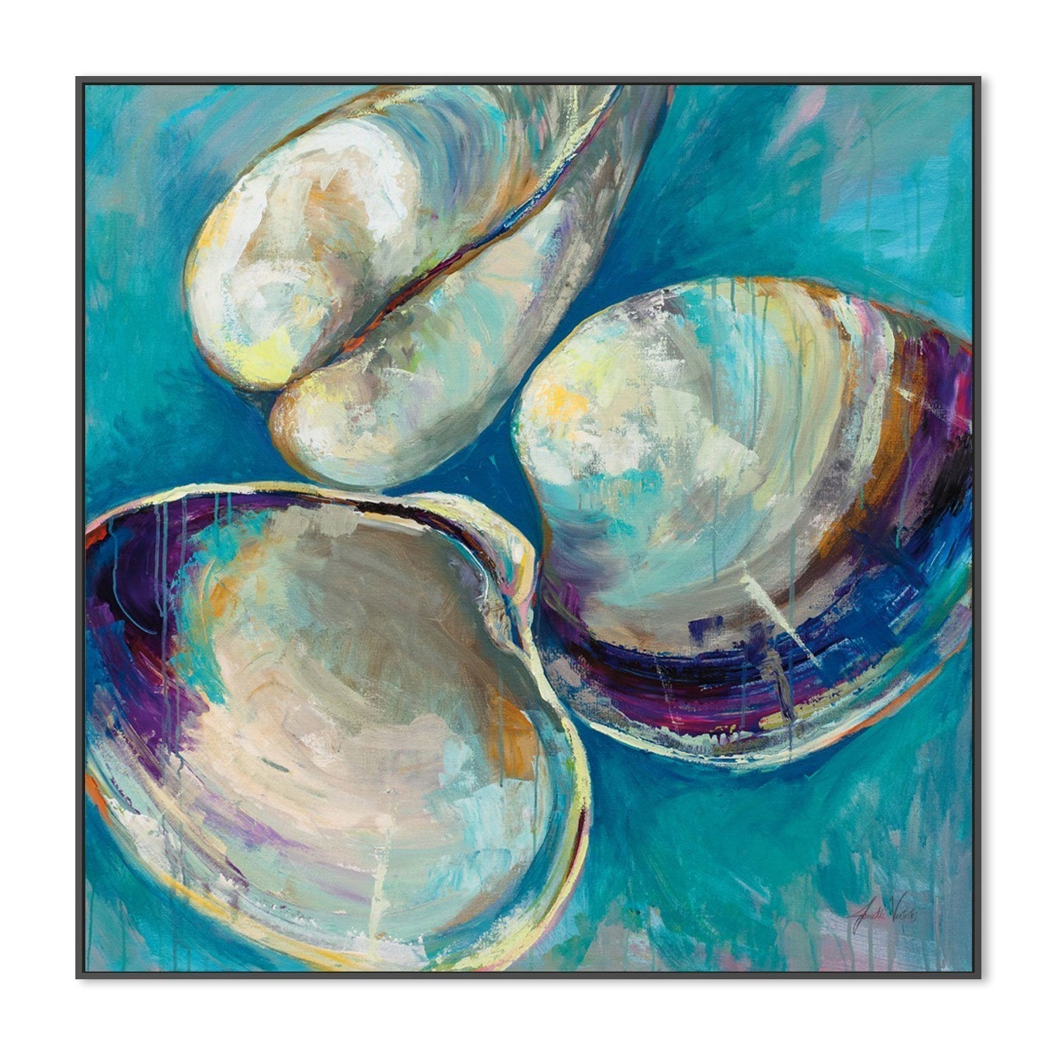 wall-art-print-canvas-poster-framed-Shell Trio-by-Jeanette Vertentes-Gioia Wall Art