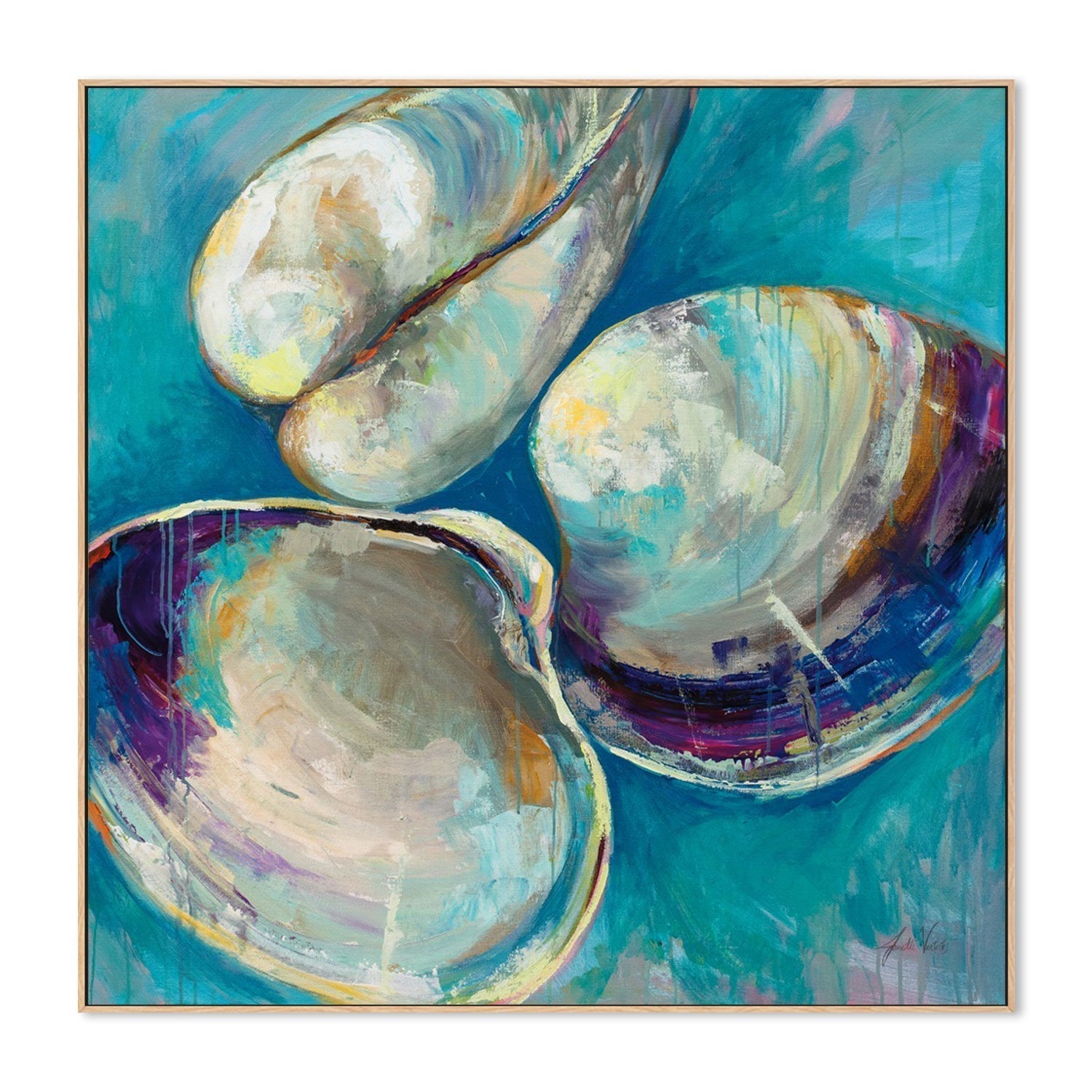 wall-art-print-canvas-poster-framed-Shell Trio-by-Jeanette Vertentes-Gioia Wall Art