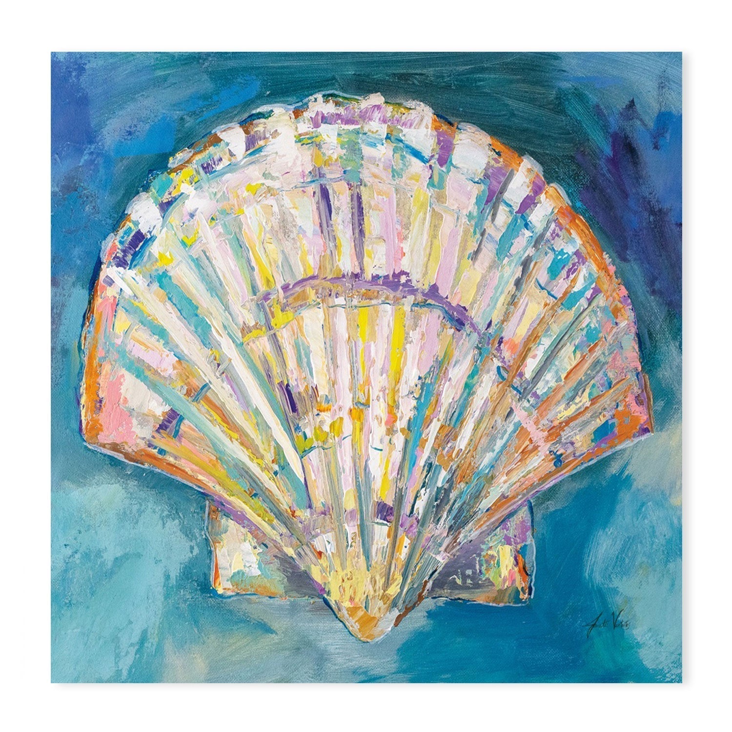 wall-art-print-canvas-poster-framed-Shells, Set of 2-by-Jeanette Vertentes-Gioia Wall Art