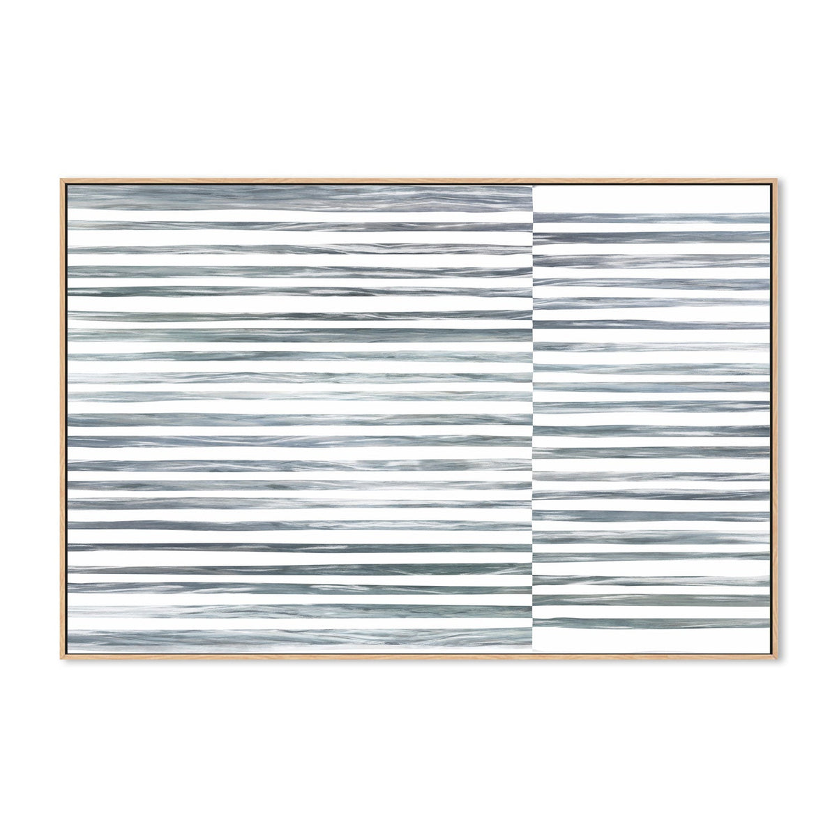 wall-art-print-canvas-poster-framed-Shibori Stripes, Sea Green, Style A-by-Dear Musketeer Studio-Gioia Wall Art