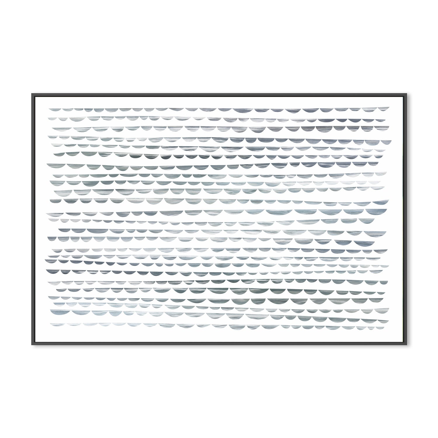 wall-art-print-canvas-poster-framed-Shibori Waves, Sea Green, Style B-by-Dear Musketeer Studio-Gioia Wall Art