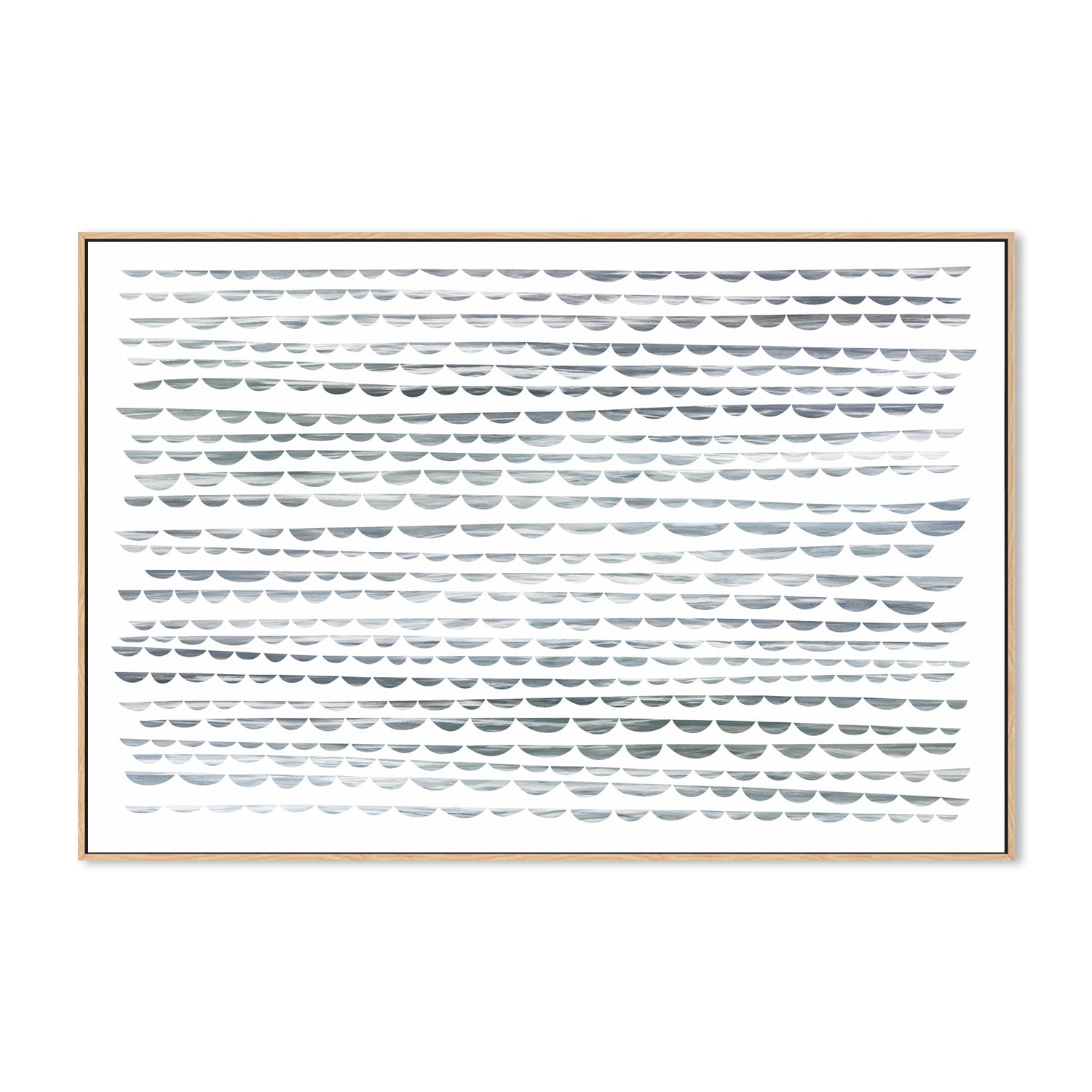 wall-art-print-canvas-poster-framed-Shibori Waves, Sea Green, Style B-by-Dear Musketeer Studio-Gioia Wall Art