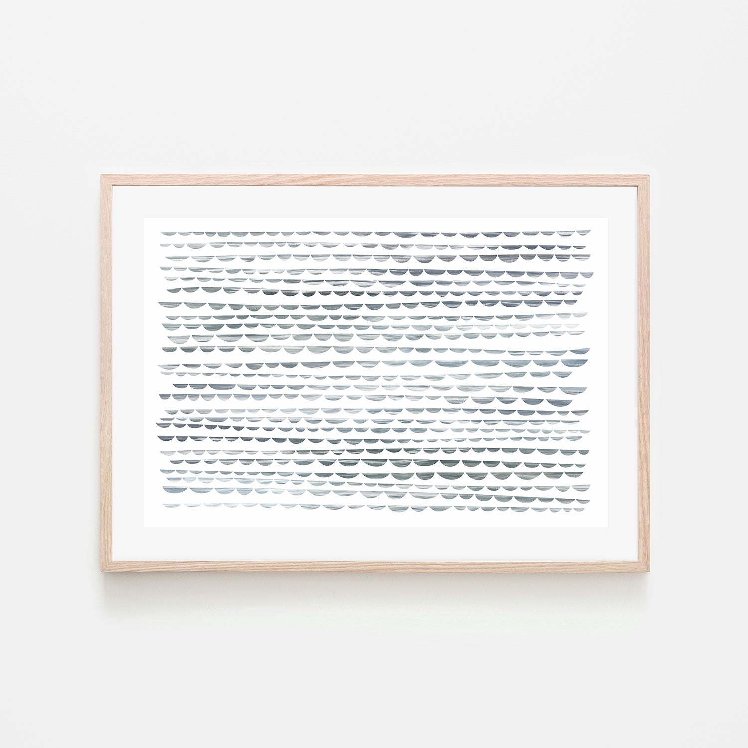 wall-art-print-canvas-poster-framed-Shibori Waves, Sea Green, Style B-by-Dear Musketeer Studio-Gioia Wall Art