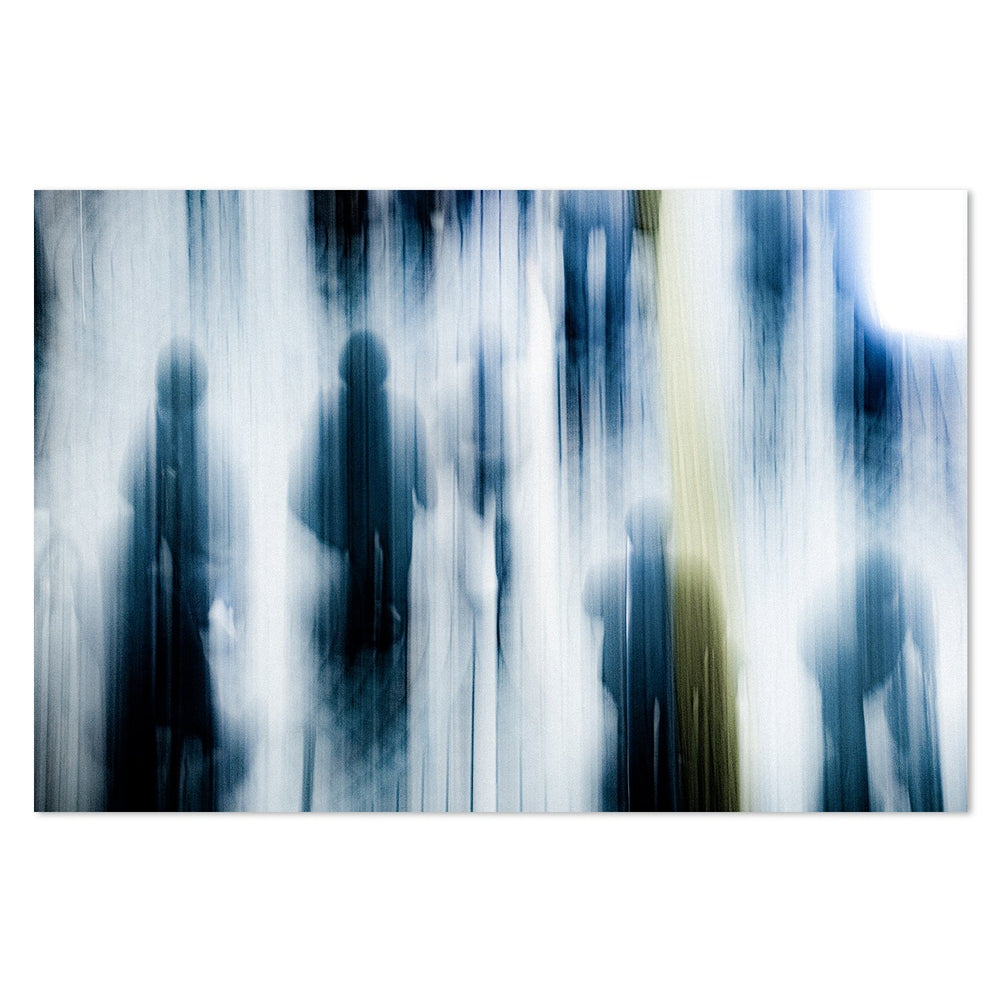 Shinjyuku Station West Exit, by Tetsu Okawa-Framed-Canvas-Print-Poster-Gioia Wall Art