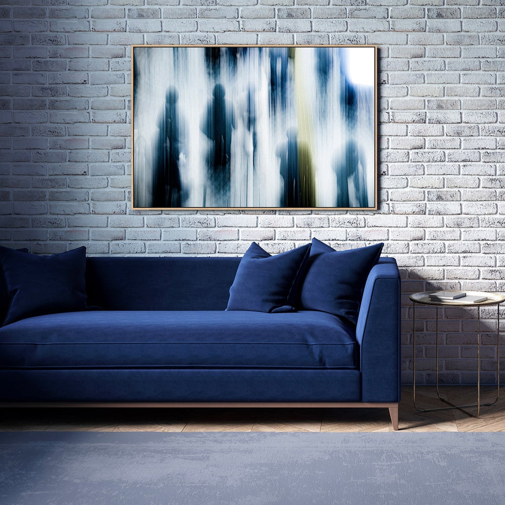 Shinjyuku Station West Exit, by Tetsu Okawa-Framed-Canvas-Print-Poster-Gioia Wall Art
