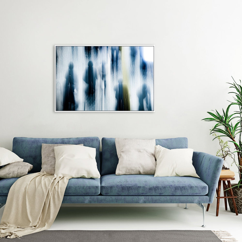 Shinjyuku Station West Exit, by Tetsu Okawa-Framed-Canvas-Print-Poster-Gioia Wall Art