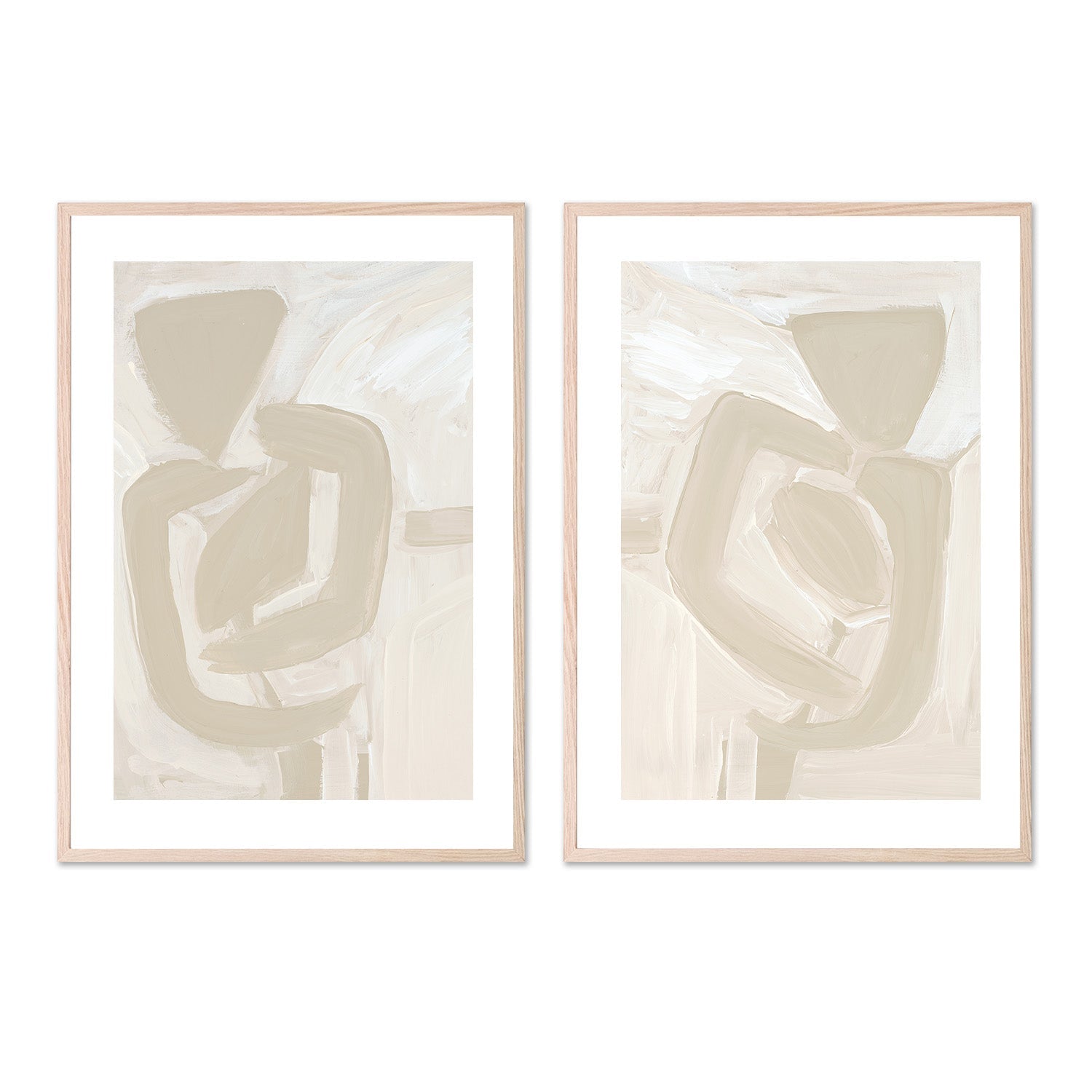 wall-art-print-canvas-poster-framed-Silloute, Style A & B, Set Of 2 , By Katherine Price-6