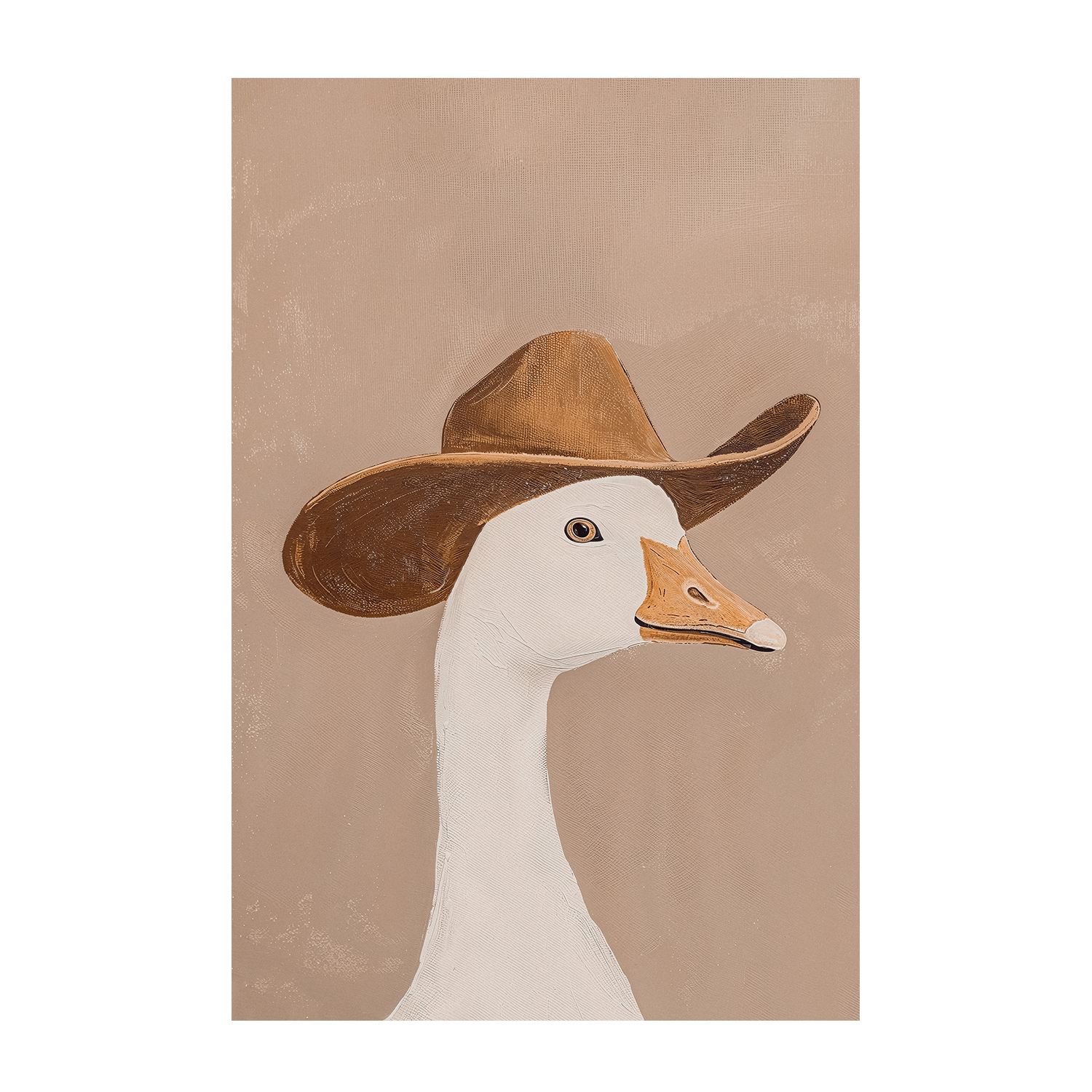 wall-art-print-canvas-poster-framed-Silly Cowboy, Mocha Mousse , By Lady Hana-1