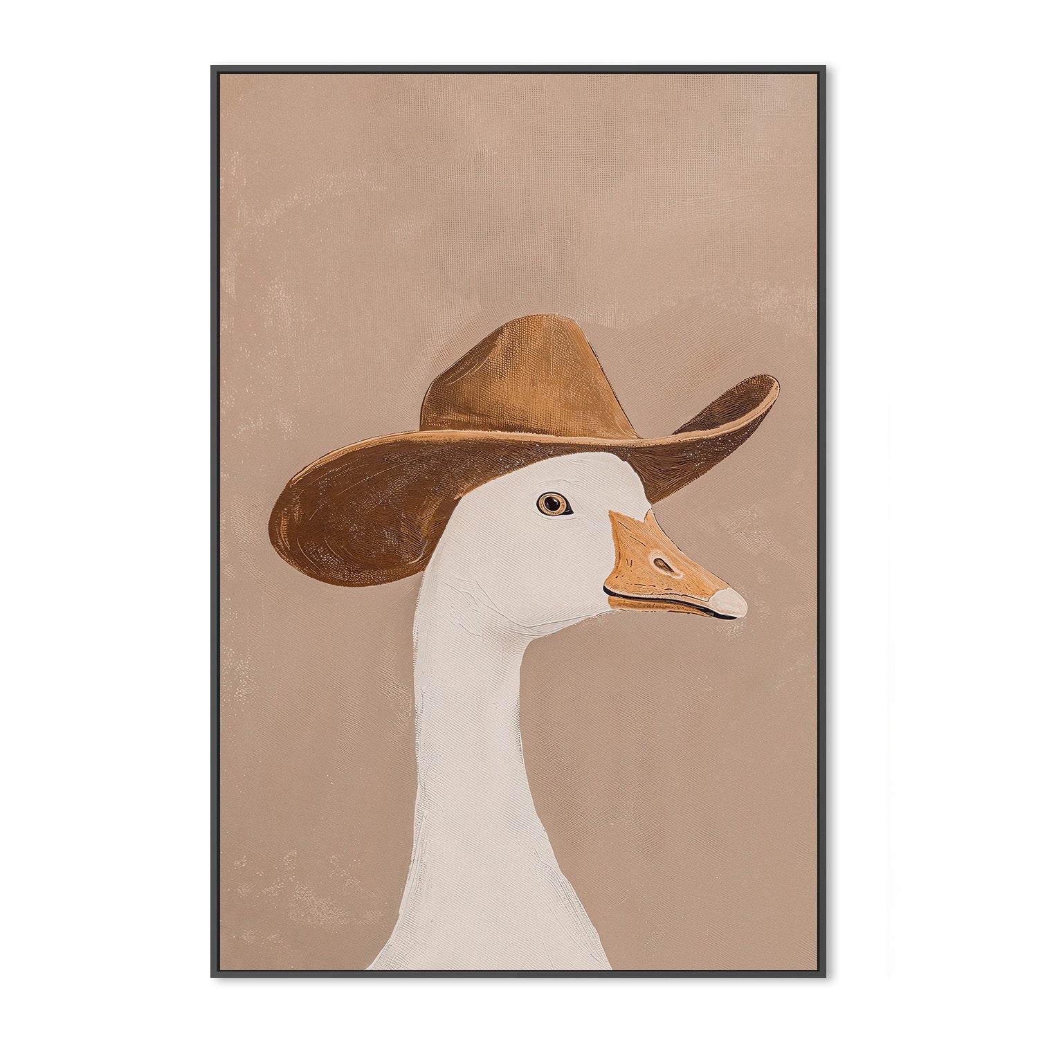 wall-art-print-canvas-poster-framed-Silly Cowboy, Mocha Mousse , By Lady Hana-3