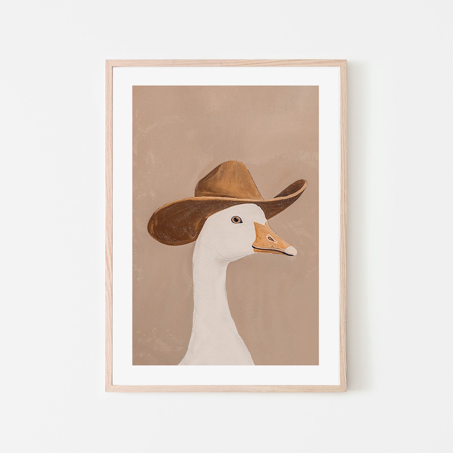 wall-art-print-canvas-poster-framed-Silly Cowboy, Mocha Mousse , By Lady Hana-6