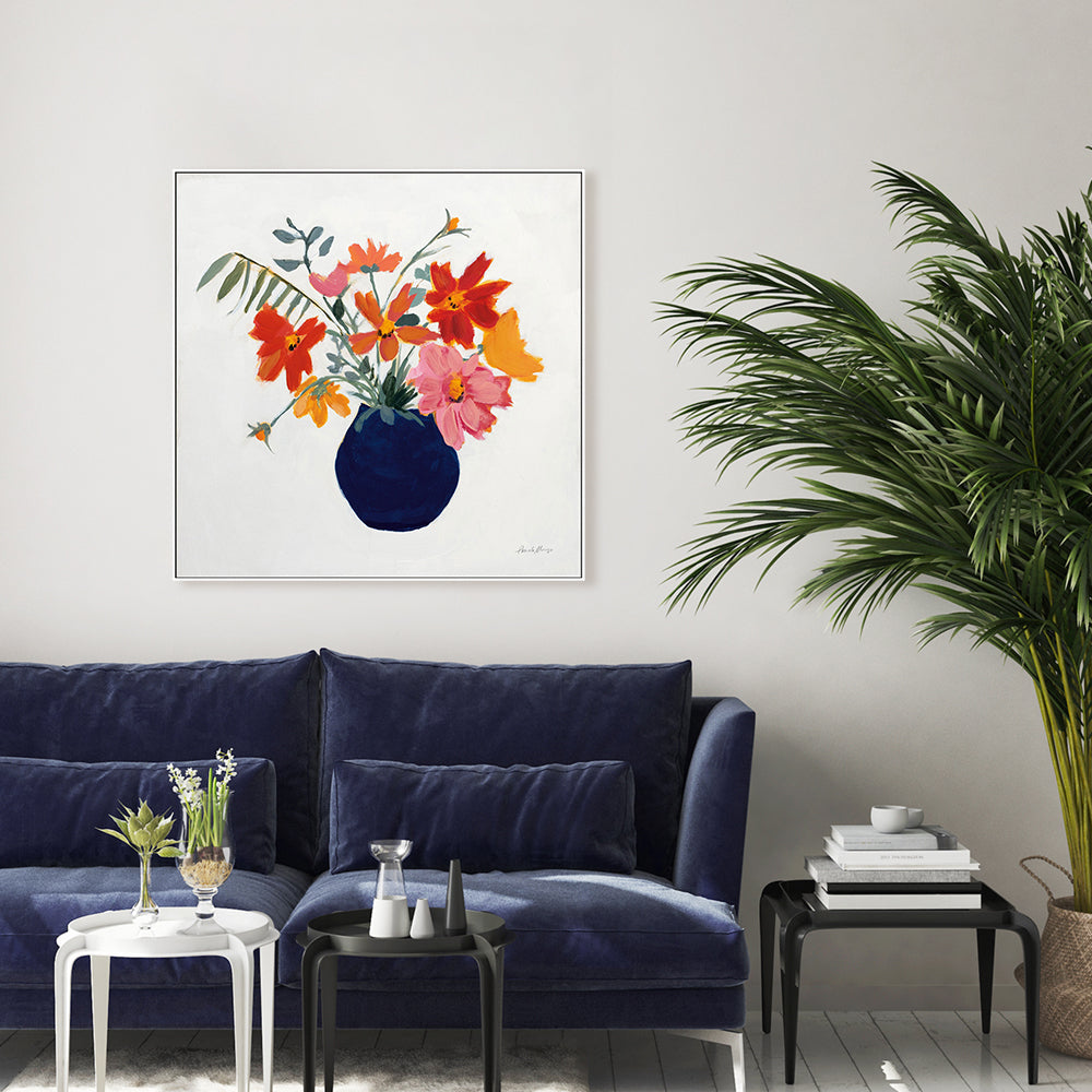wall-art-print-canvas-poster-framed-Simplicity Bouquet Leaves-by-Pamela Munger-Gioia Wall Art