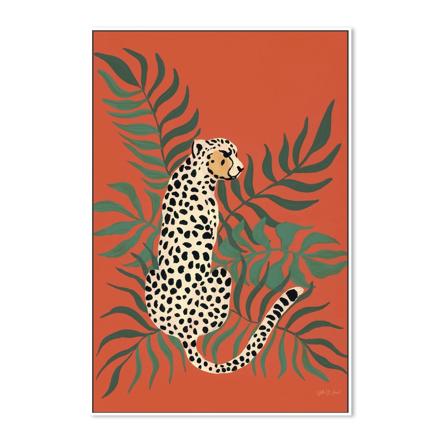wall-art-print-canvas-poster-framed-Sitting Cheetah , By Yvette St. Amant-5