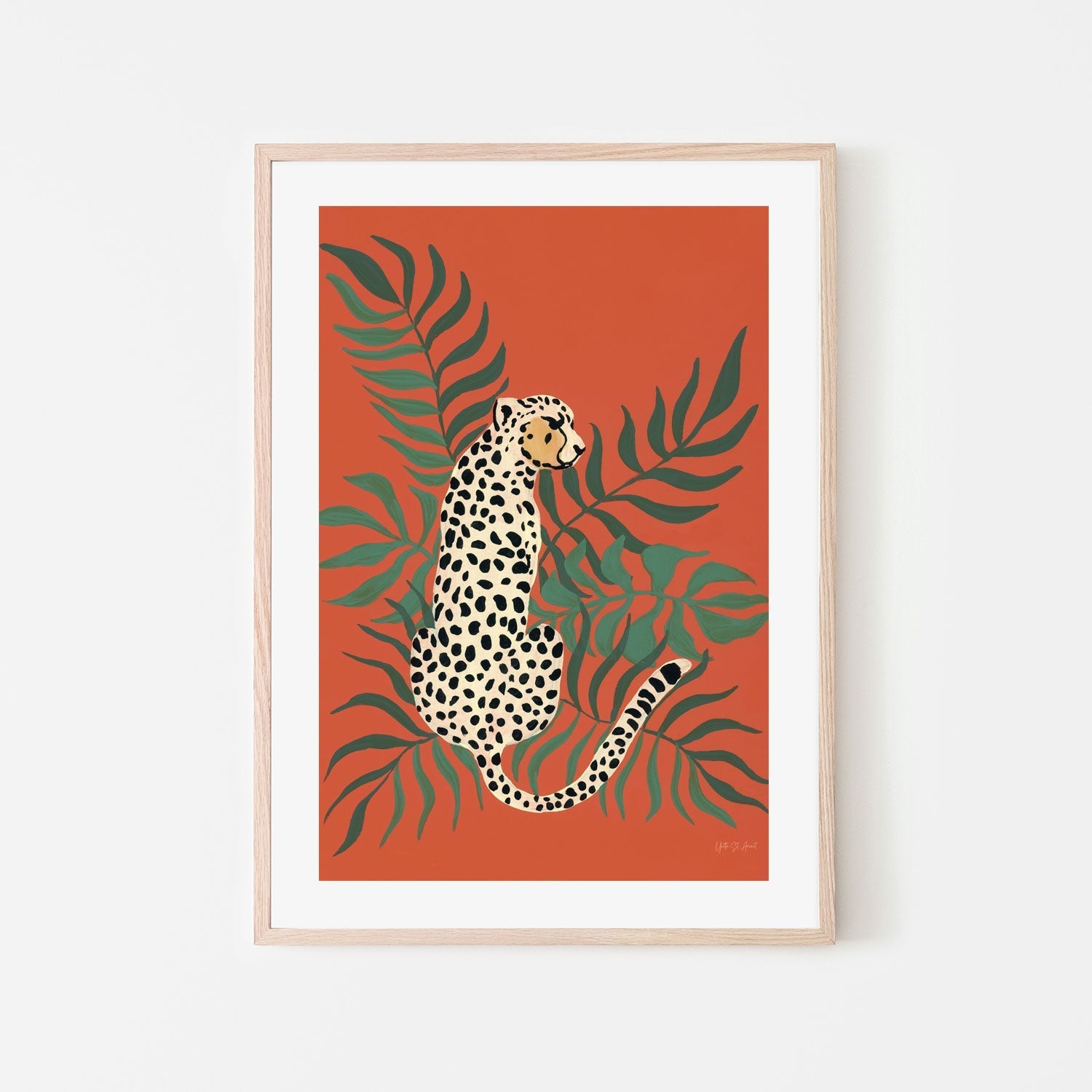 wall-art-print-canvas-poster-framed-Sitting Cheetah , By Yvette St. Amant-6