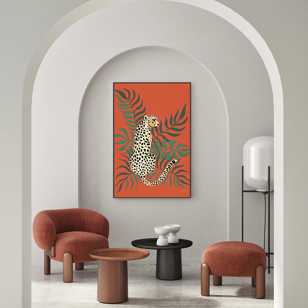 wall-art-print-canvas-poster-framed-Sitting Cheetah , By Yvette St. Amant-7