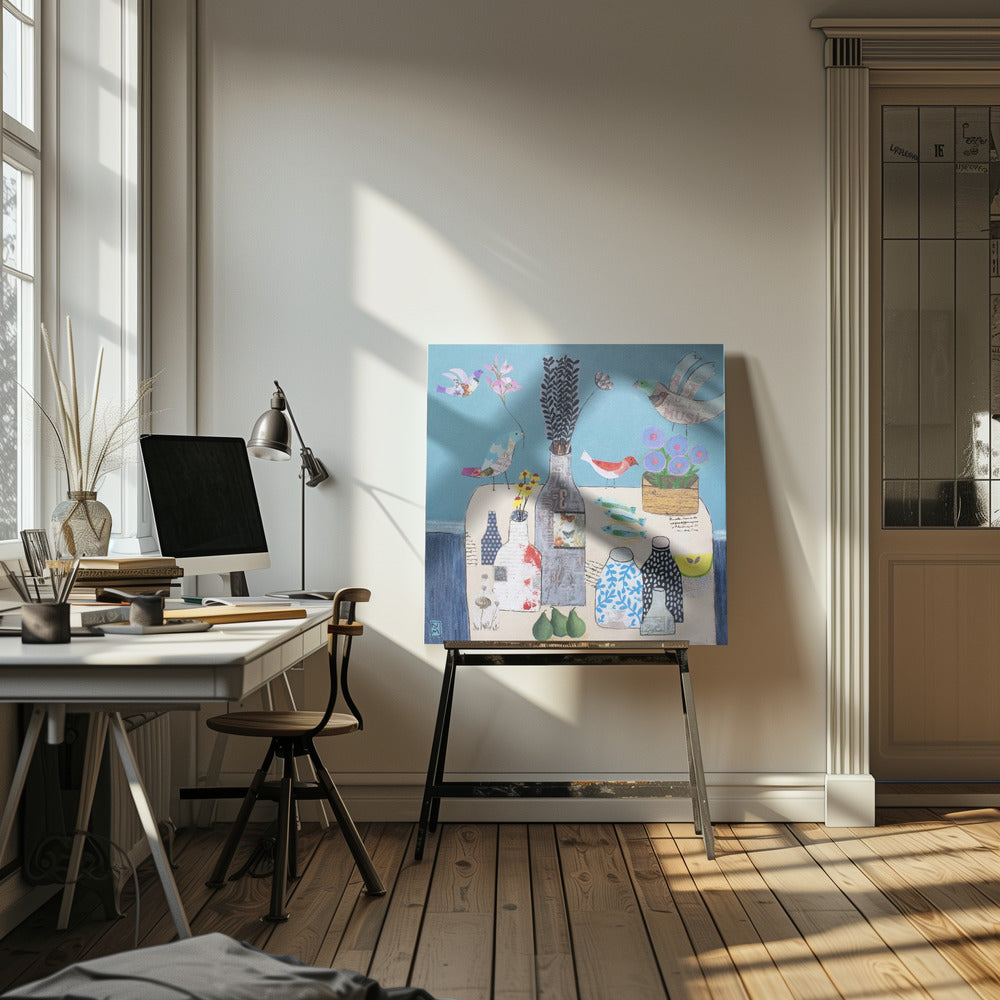 wall-art-print-canvas-poster-framed-Six Vases , By Nathaniel Mather-5