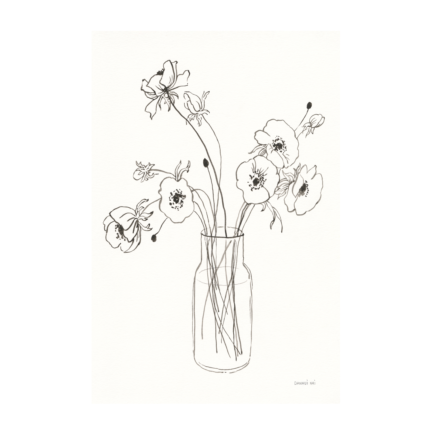 wall-art-print-canvas-poster-framed-Sketches of Spring, Style A , By Danhui Nai-GIOIA-WALL-ART