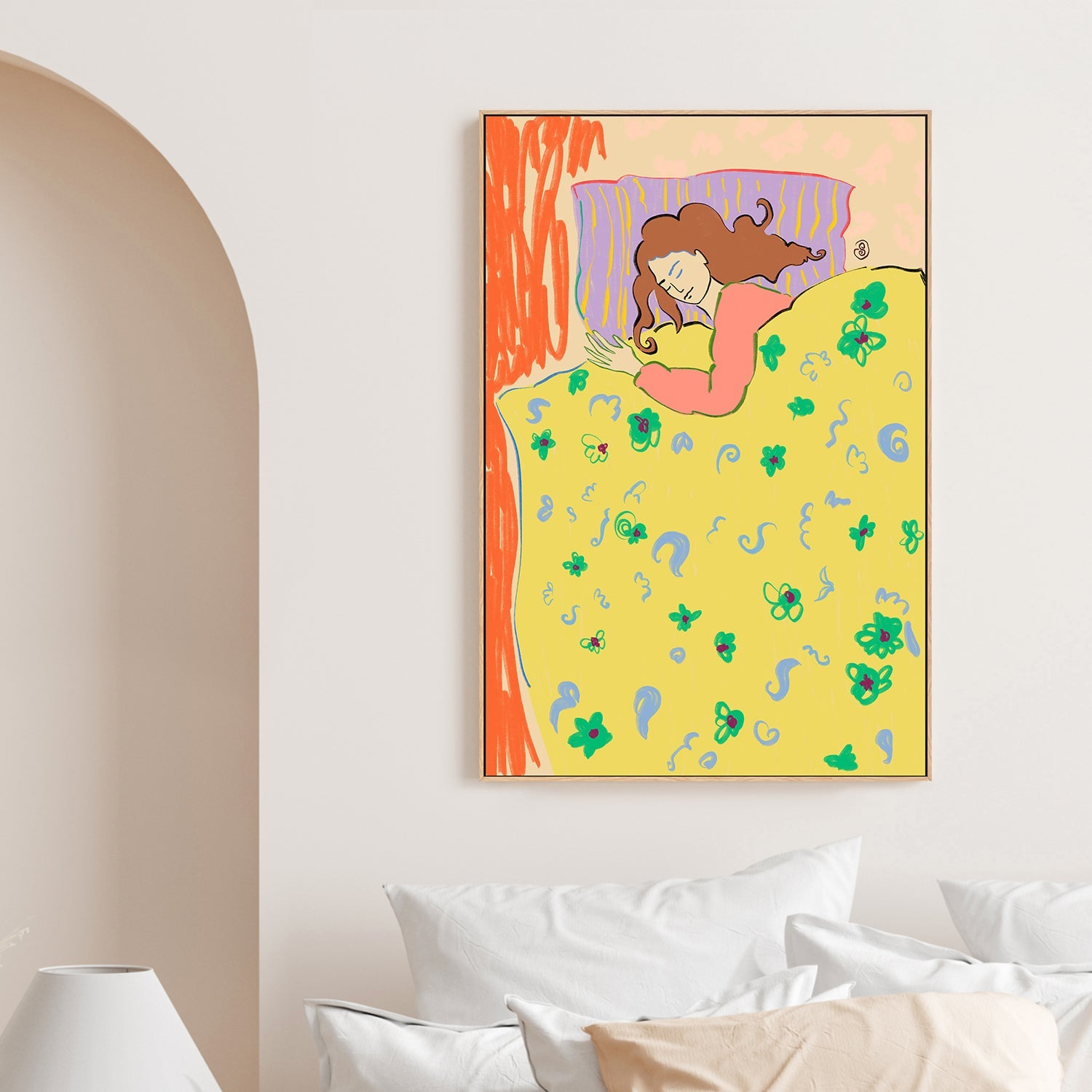 wall-art-print-canvas-poster-framed-Sleeping In-2