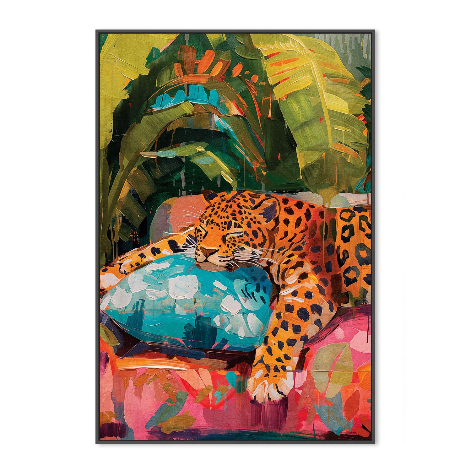 wall-art-print-canvas-poster-framed-Sleeping Leopard-3