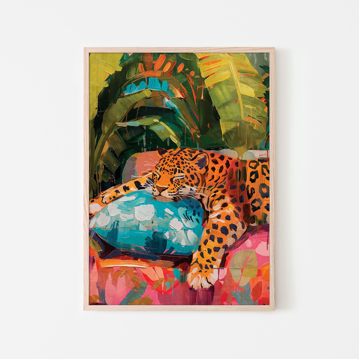 wall-art-print-canvas-poster-framed-Sleeping Leopard-6