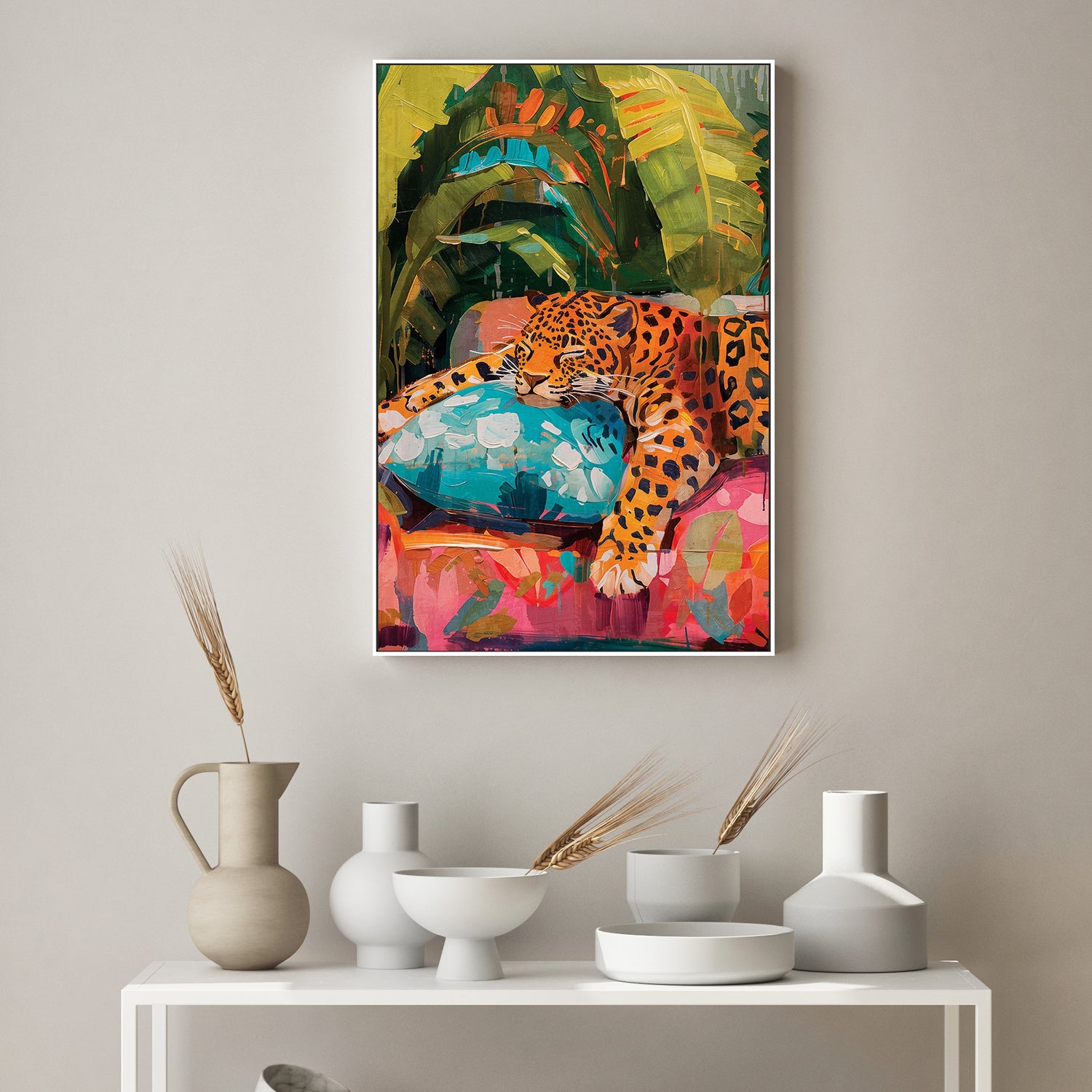 wall-art-print-canvas-poster-framed-Sleeping Leopard-9