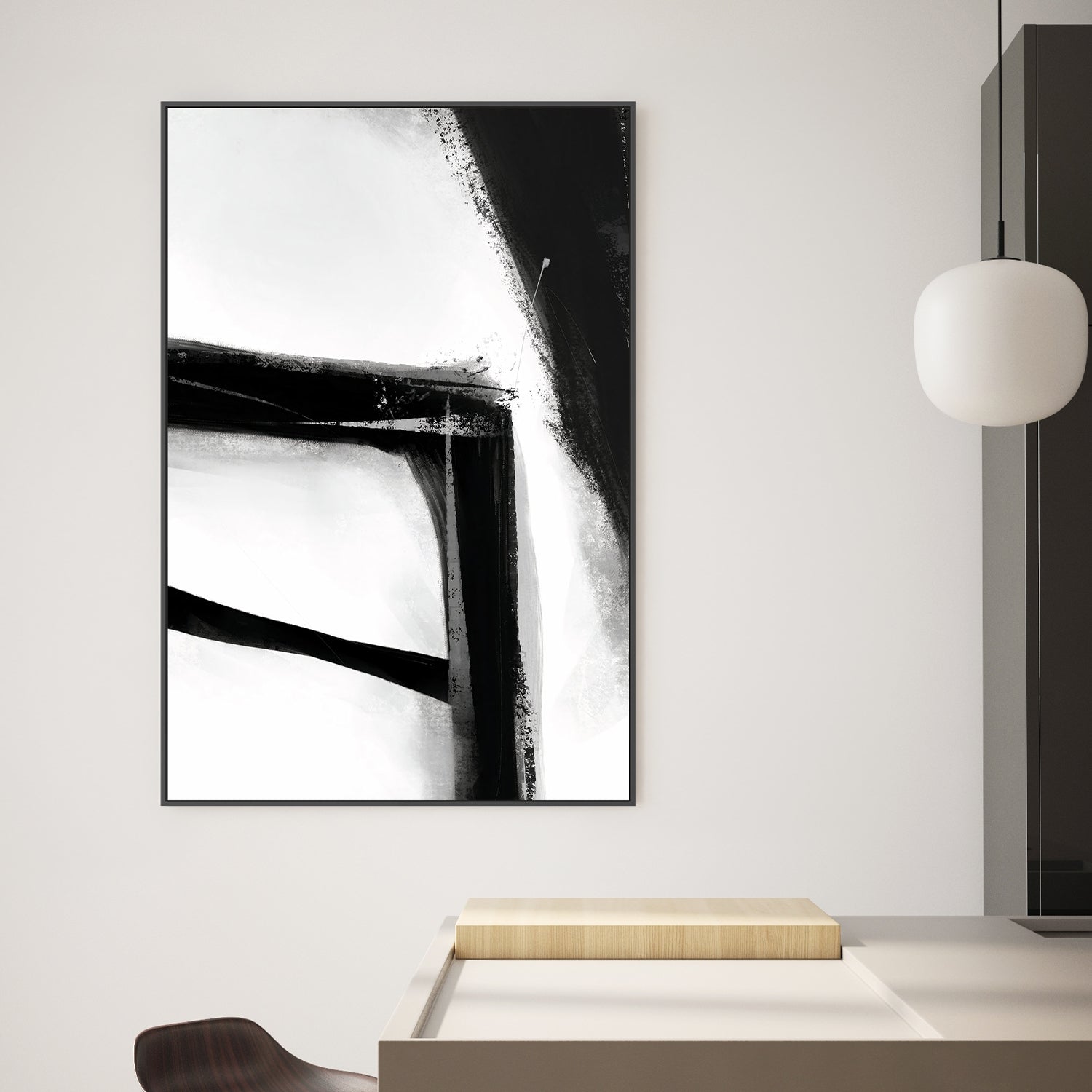 wall-art-print-canvas-poster-framed-Smoke, Style B , By Karine Tonial Grimm-2