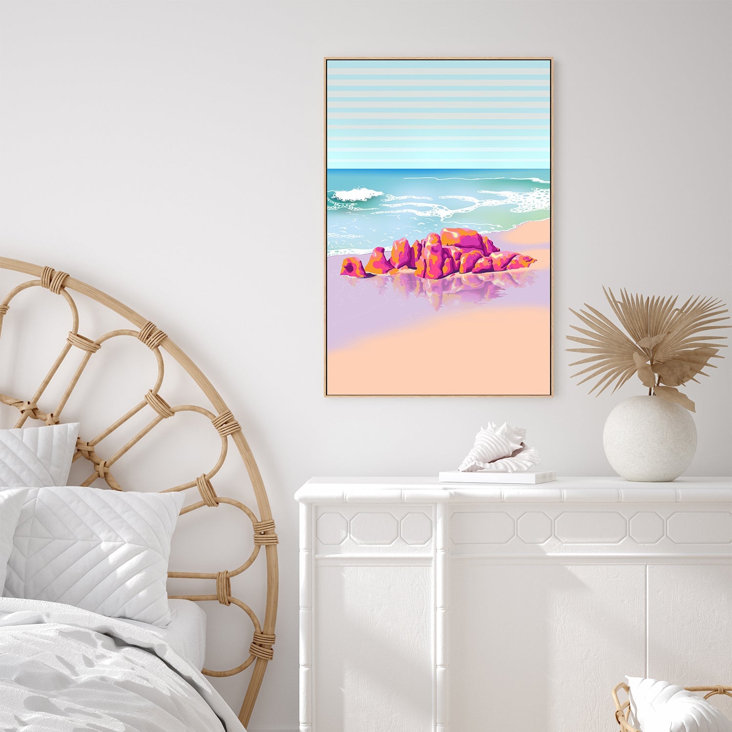 wall-art-print-canvas-poster-framed-Sneaky Beach , By Unratio-7