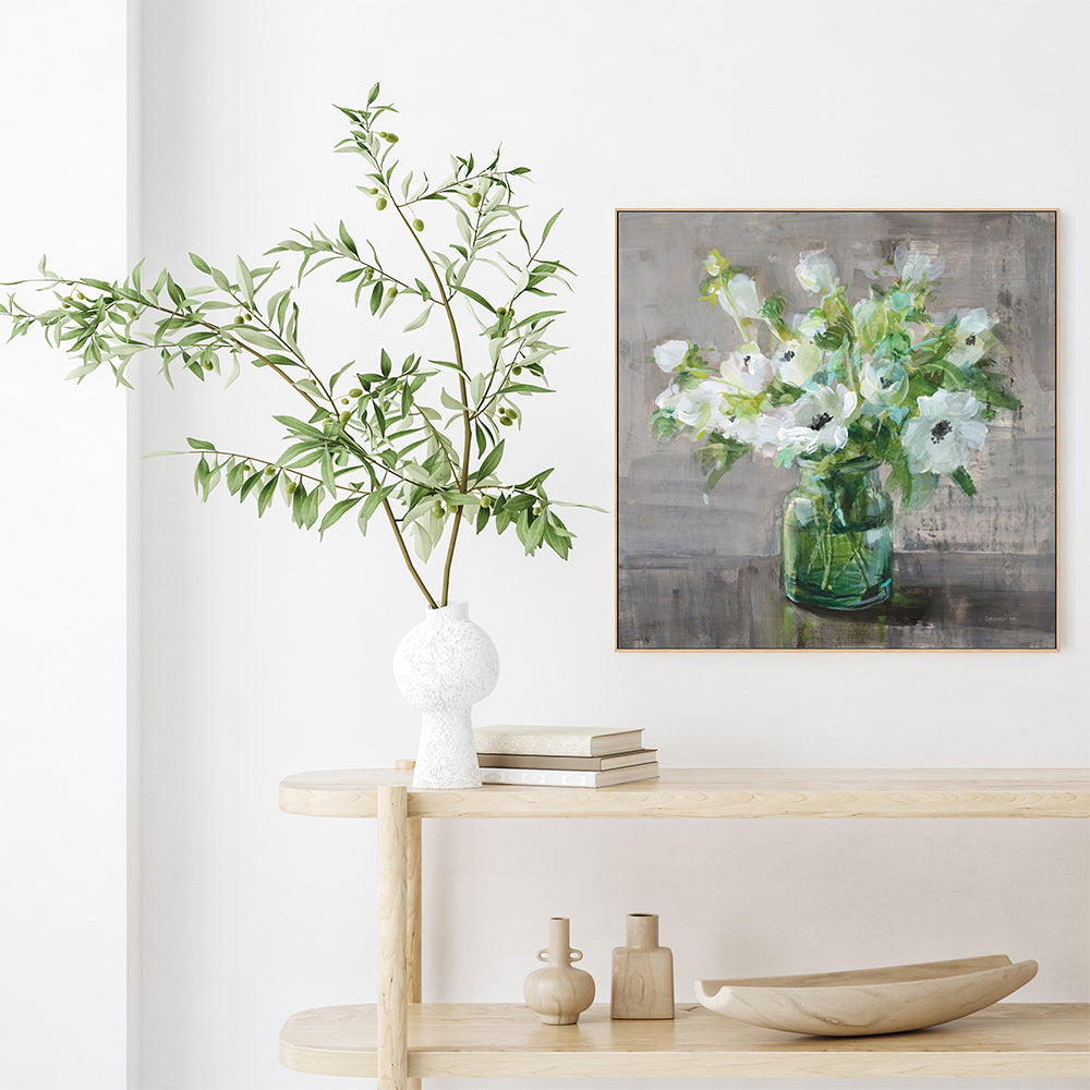wall-art-print-canvas-poster-framed-Snowdrop Anemones , By Danhui Nai-GIOIA-WALL-ART