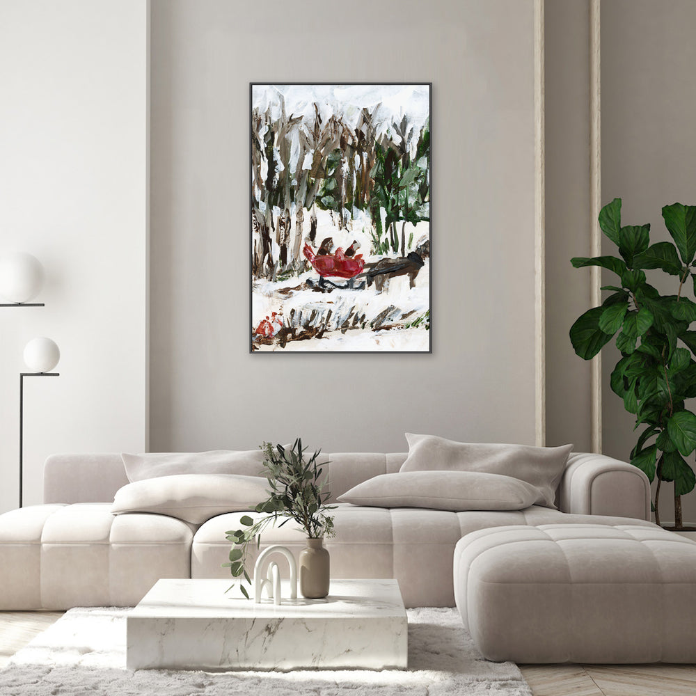 wall-art-print-canvas-poster-framed-Snowy Trails , Style A, By Jetty Home , By Jetty Home-2