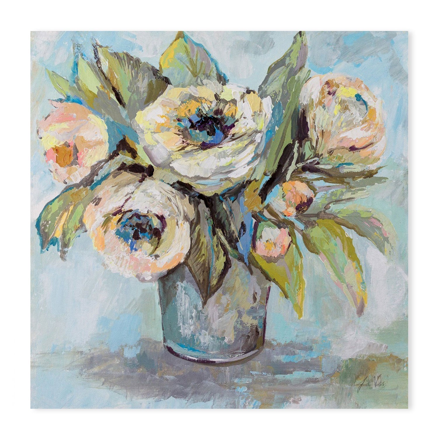 wall-art-print-canvas-poster-framed-Soft Blooms-by-Jeanette Vertentes-Gioia Wall Art
