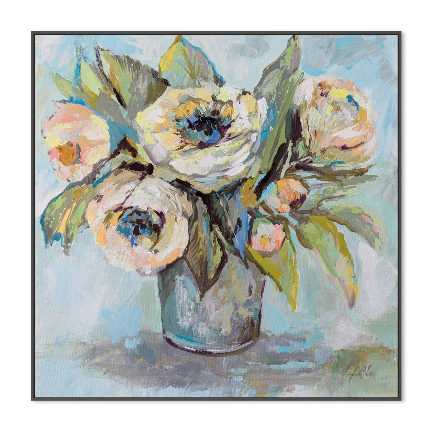wall-art-print-canvas-poster-framed-Soft Blooms-by-Jeanette Vertentes-Gioia Wall Art