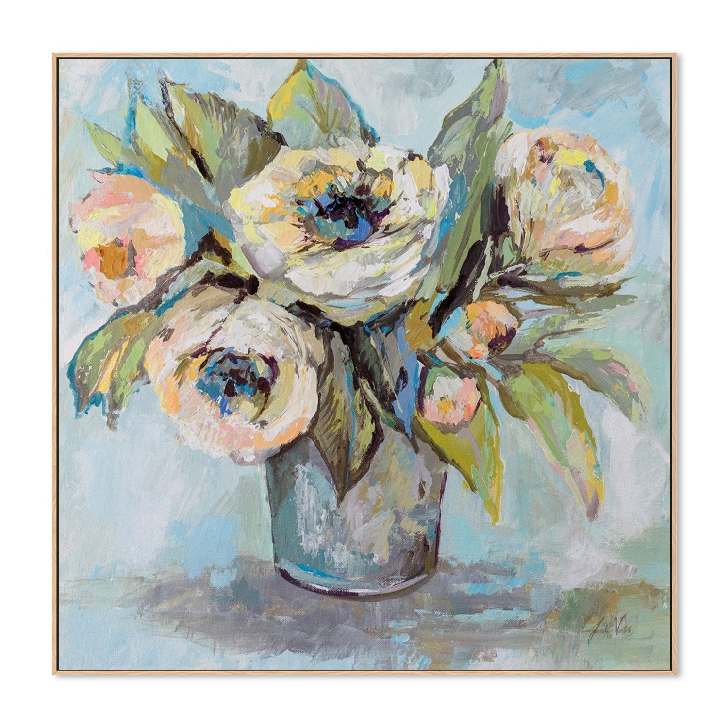 wall-art-print-canvas-poster-framed-Soft Blooms-by-Jeanette Vertentes-Gioia Wall Art