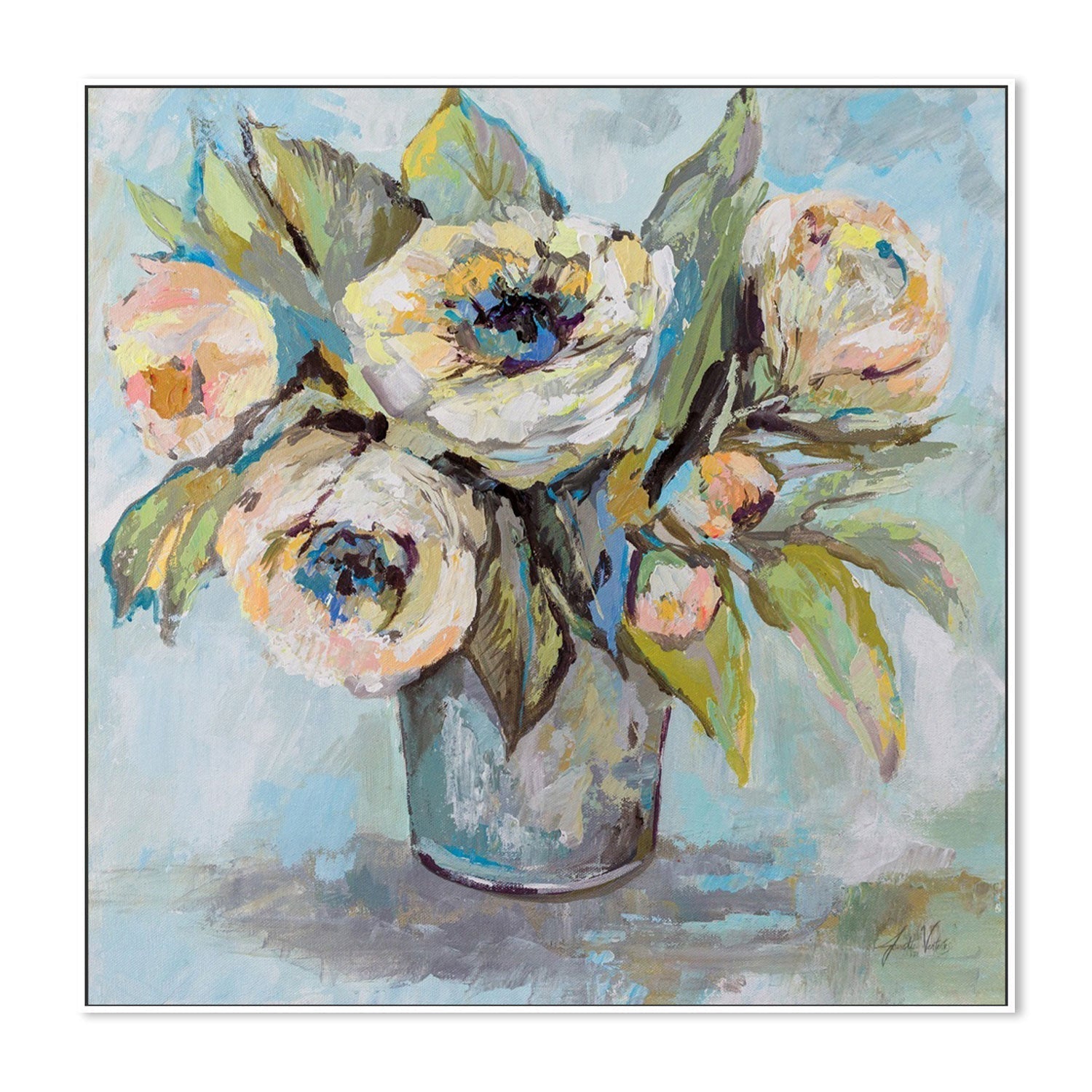 wall-art-print-canvas-poster-framed-Soft Blooms-by-Jeanette Vertentes-Gioia Wall Art